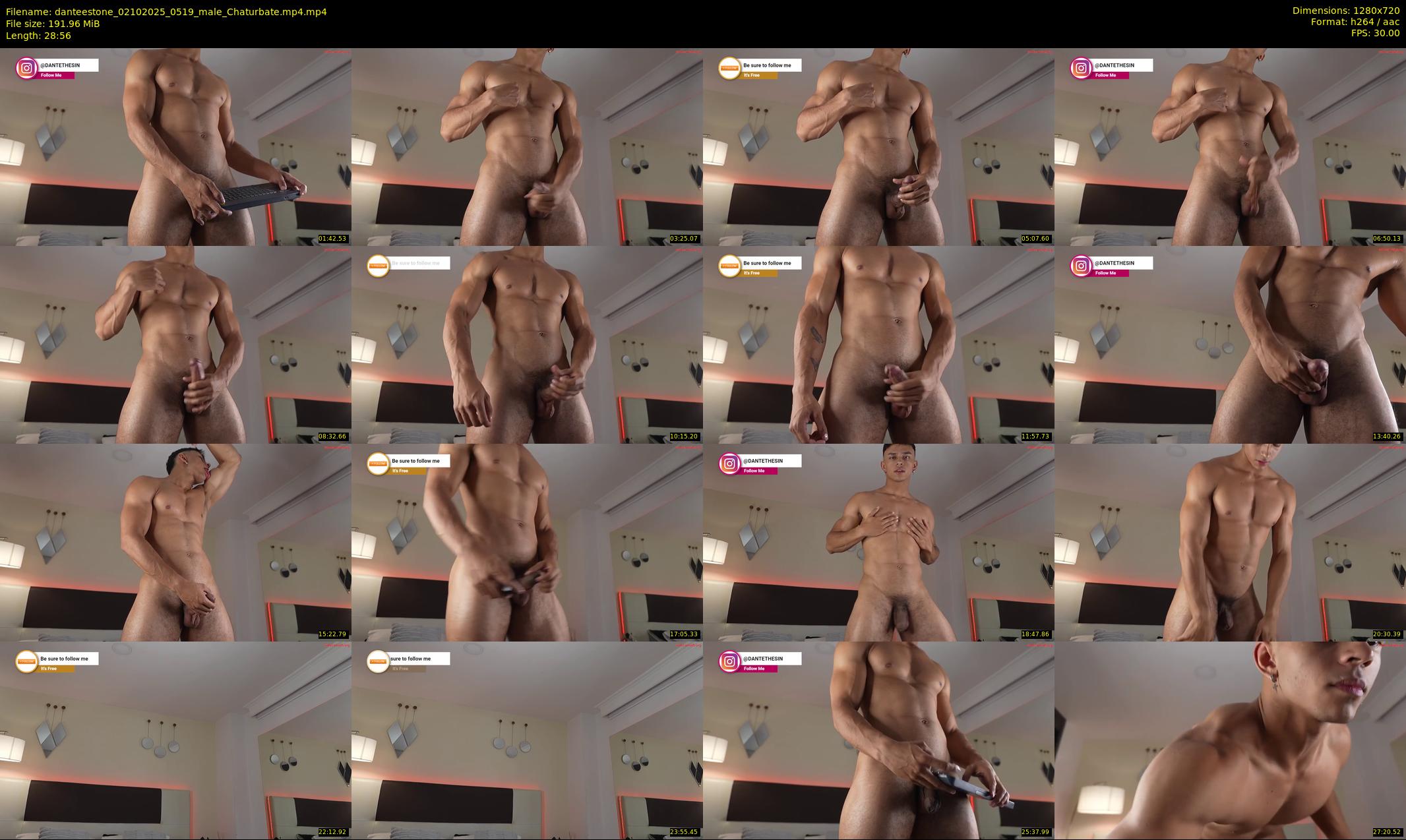 danteestone — 29 minute Chaturbate male cam show recording, 720p, Oct 2, 2025