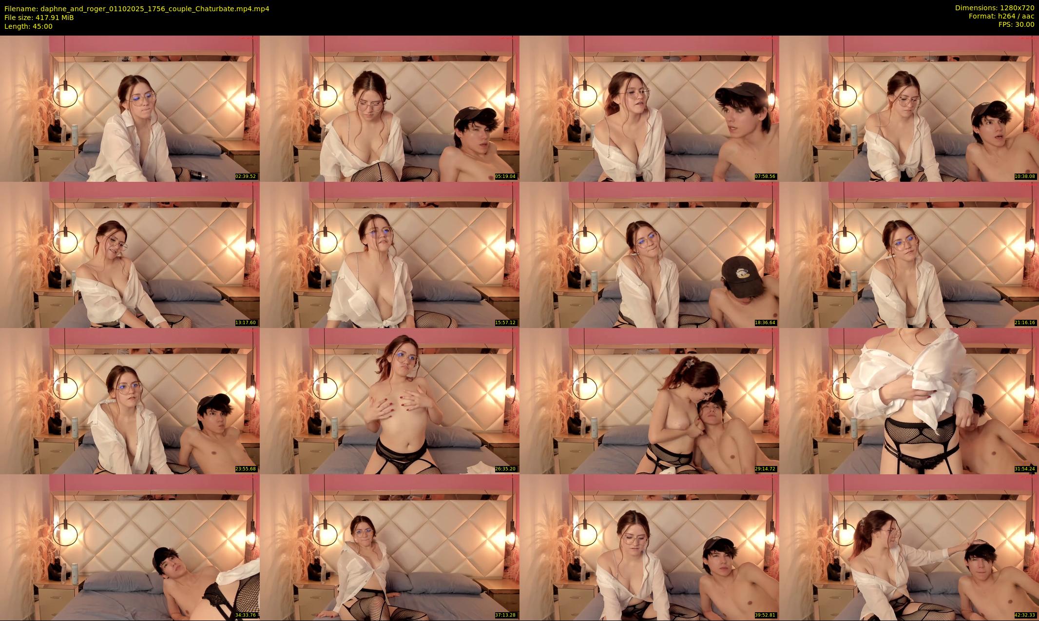 daphne_and_roger — 45 minute Chaturbate couple cam show recording, 720p, Oct 1, 2025