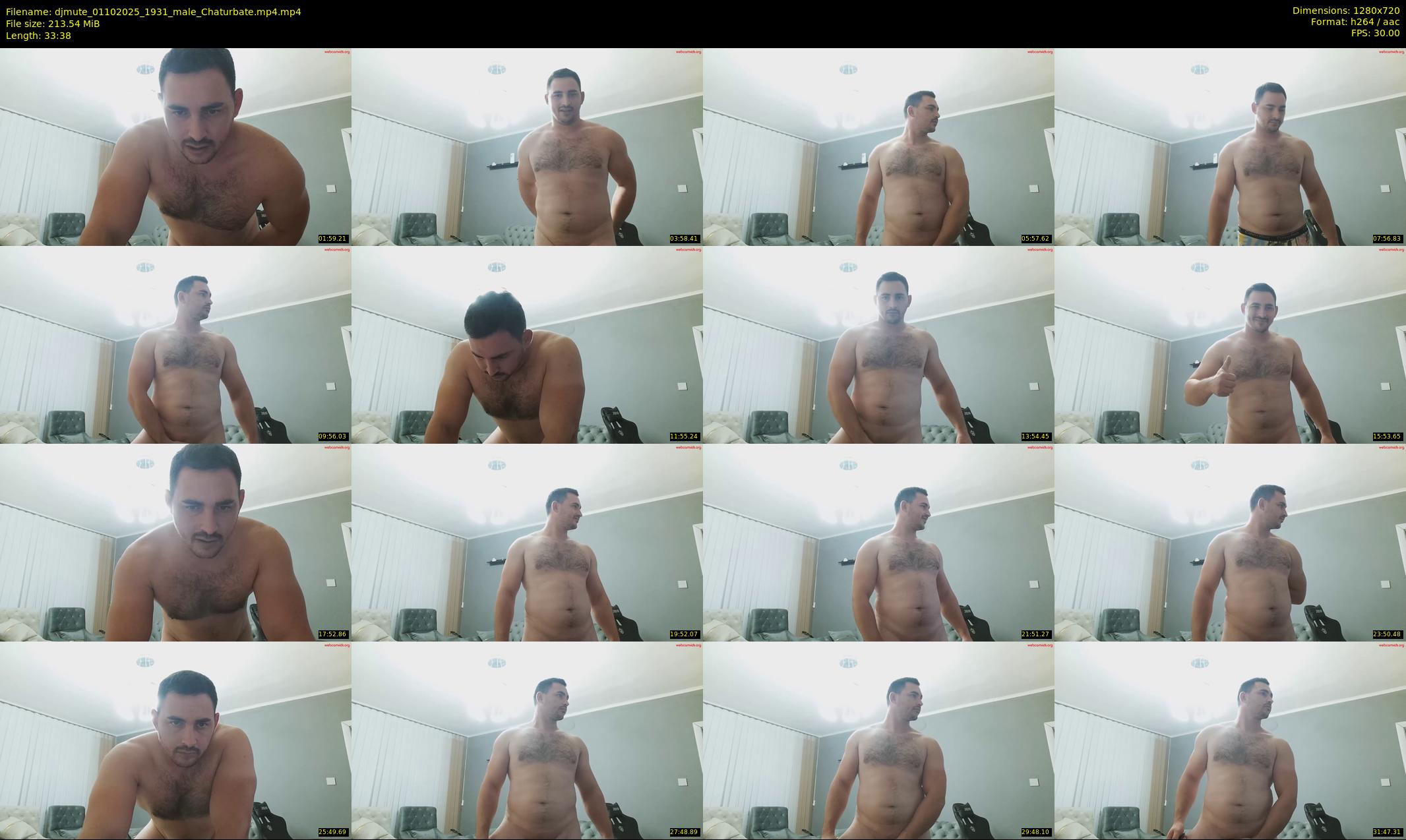 djmute — 34 minute Chaturbate male cam show recording, 720p, Oct 1, 2025