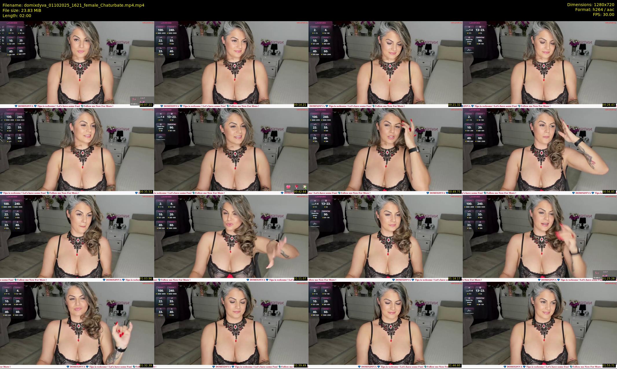 domixdyva — 2 minute Chaturbate female cam show recording, 720p, Oct 1, 2025