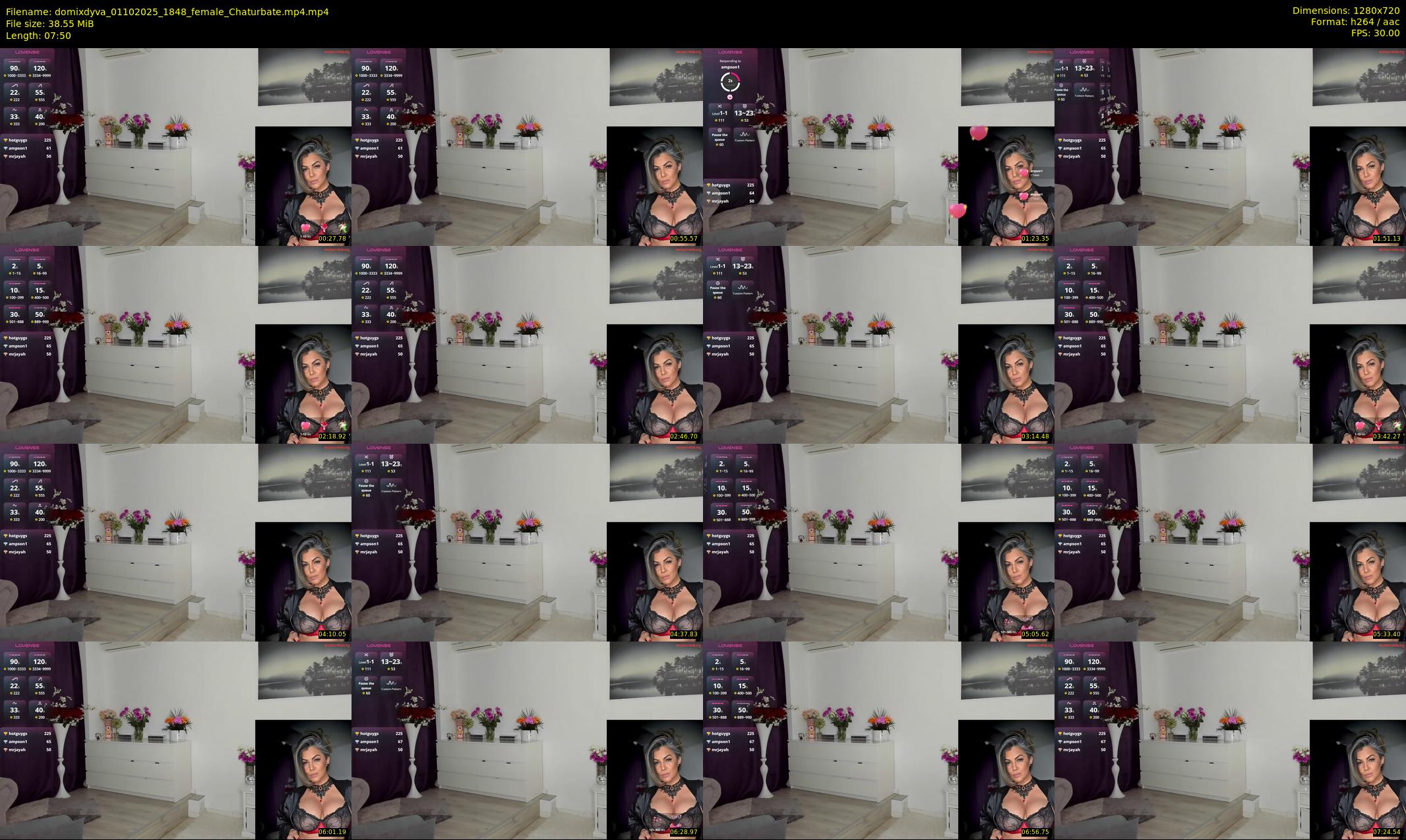 domixdyva — 8 minute Chaturbate female cam show recording, 720p, Oct 1, 2025