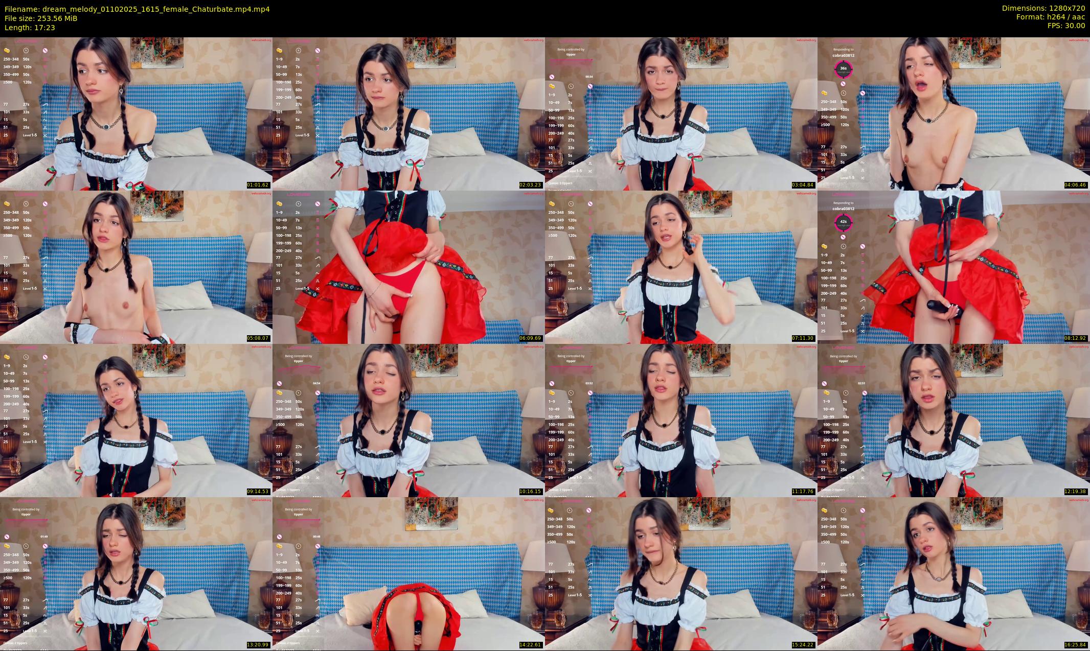 dream_melody — 18 minute Chaturbate female cam show recording, 720p, Oct 1, 2025