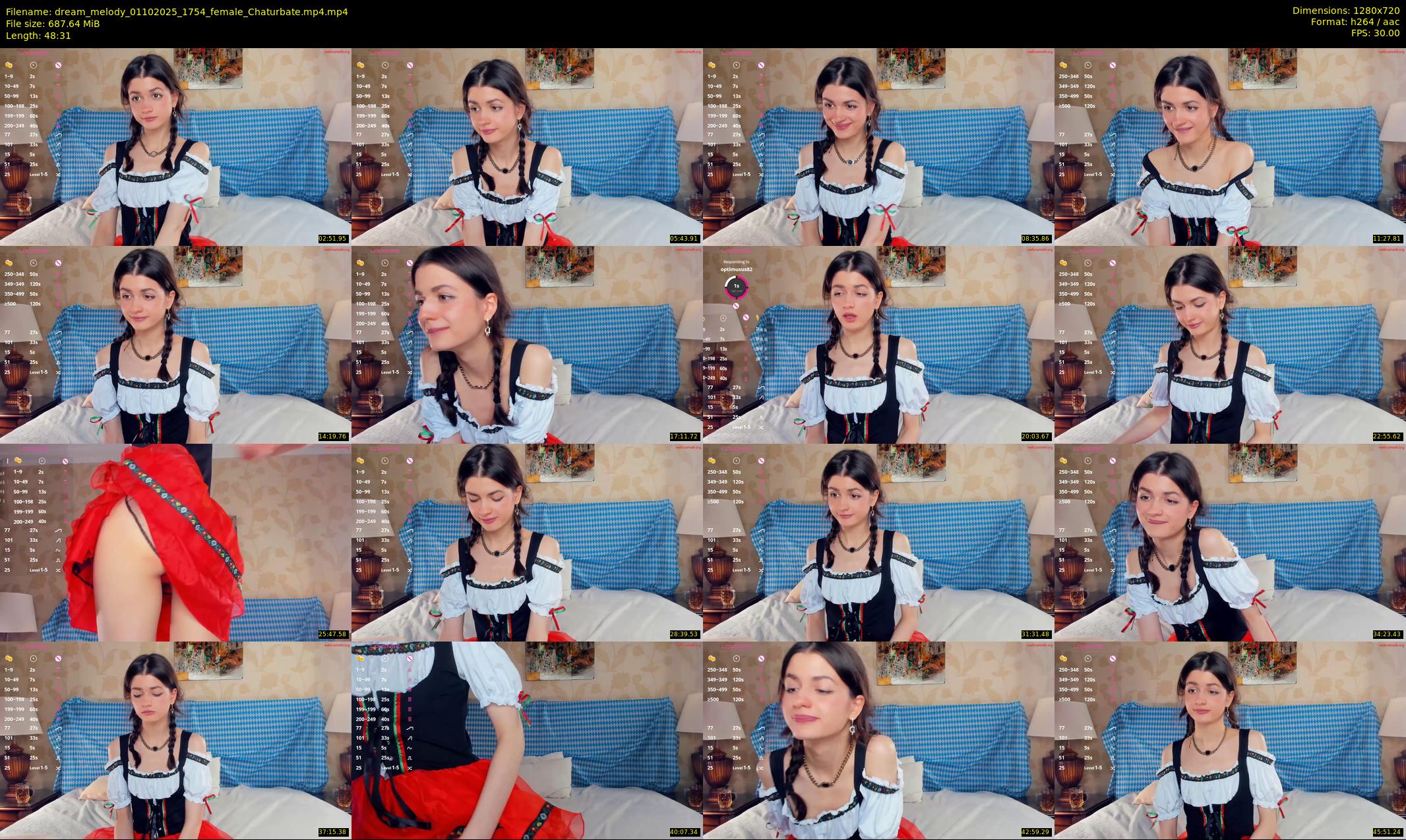dream_melody — 49 minute Chaturbate female cam show recording, 720p, Oct 1, 2025