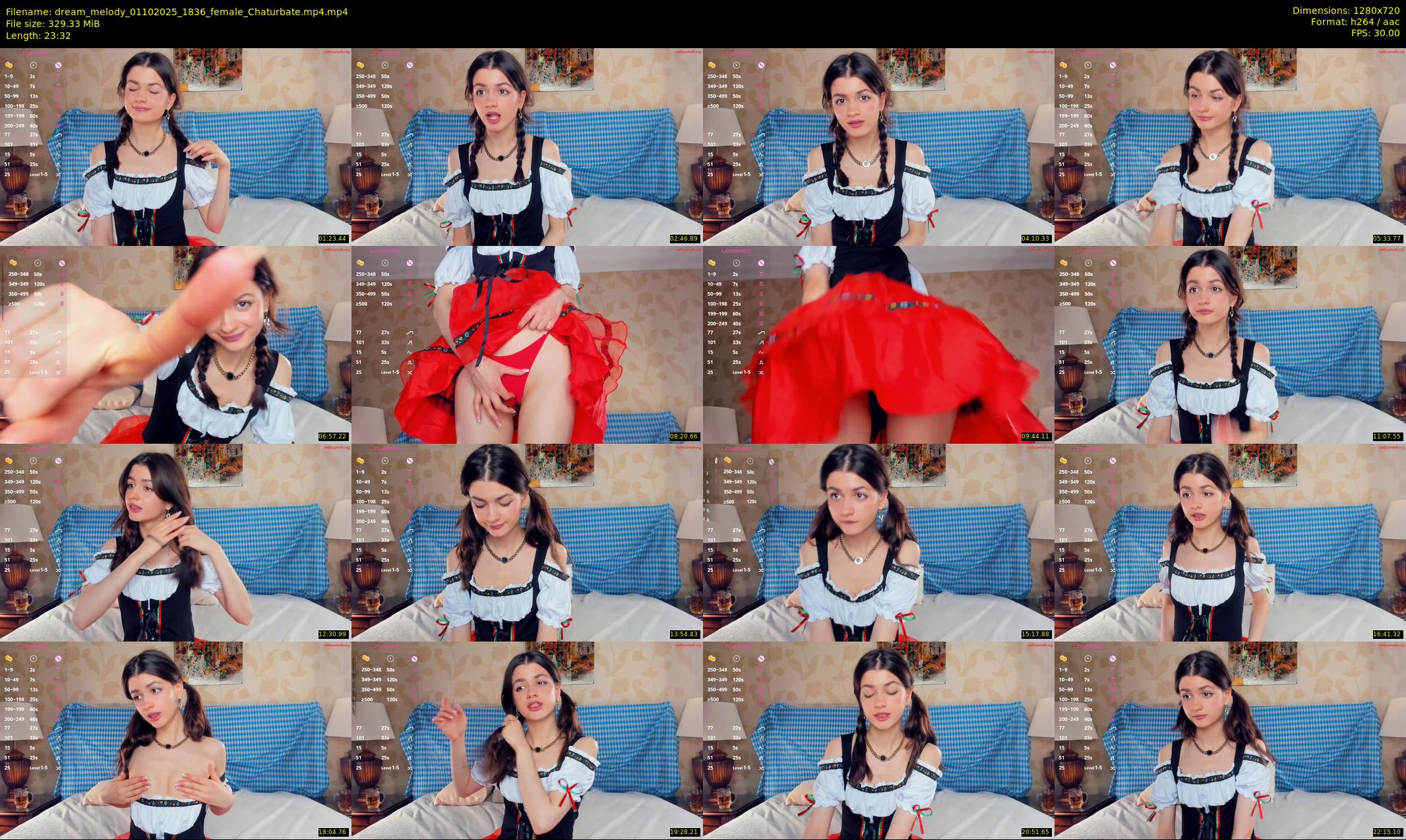 dream_melody — 24 minute Chaturbate female cam show recording, 720p, Oct 1, 2025