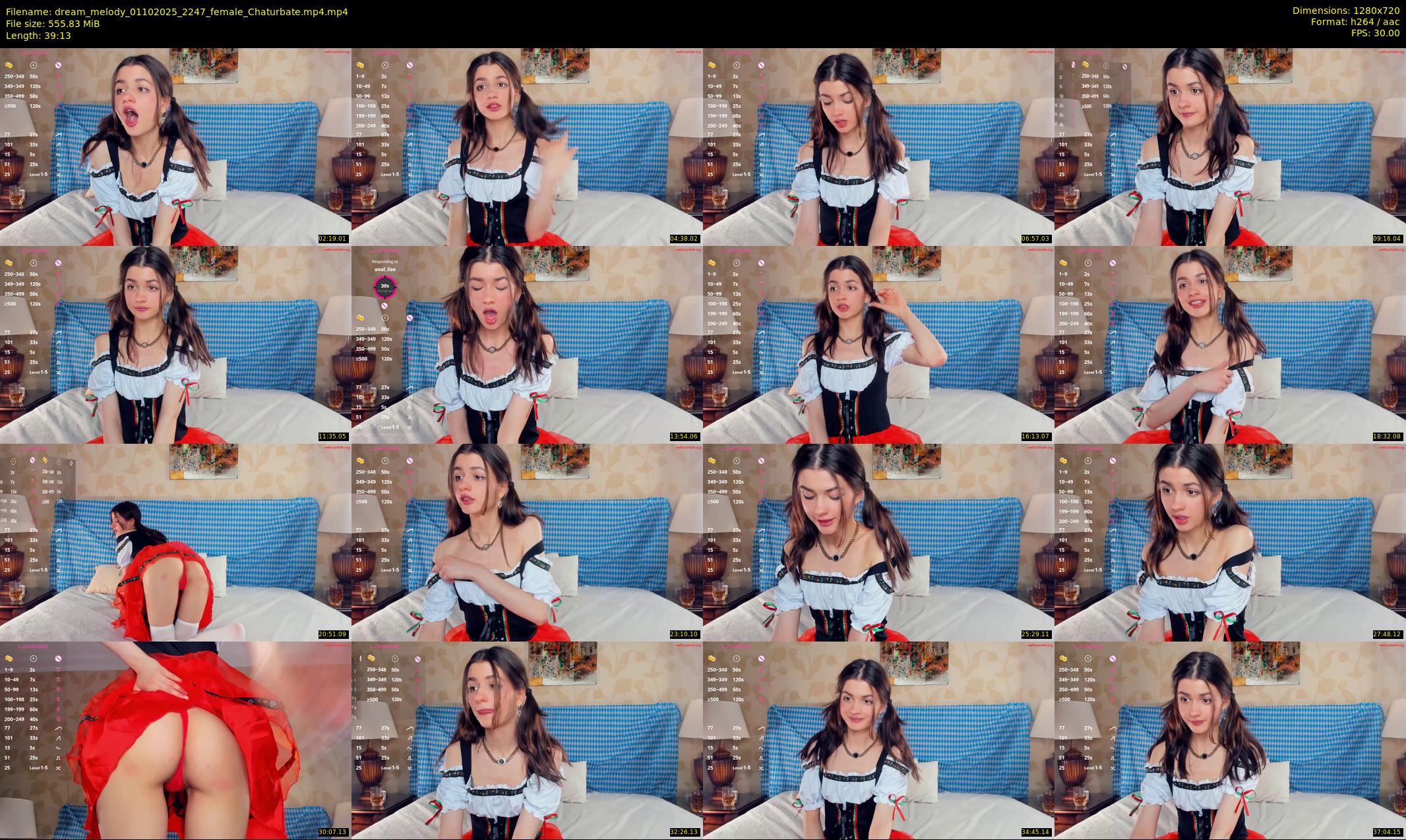 dream_melody — 40 minute Chaturbate female cam show recording, 720p, Oct 1, 2025