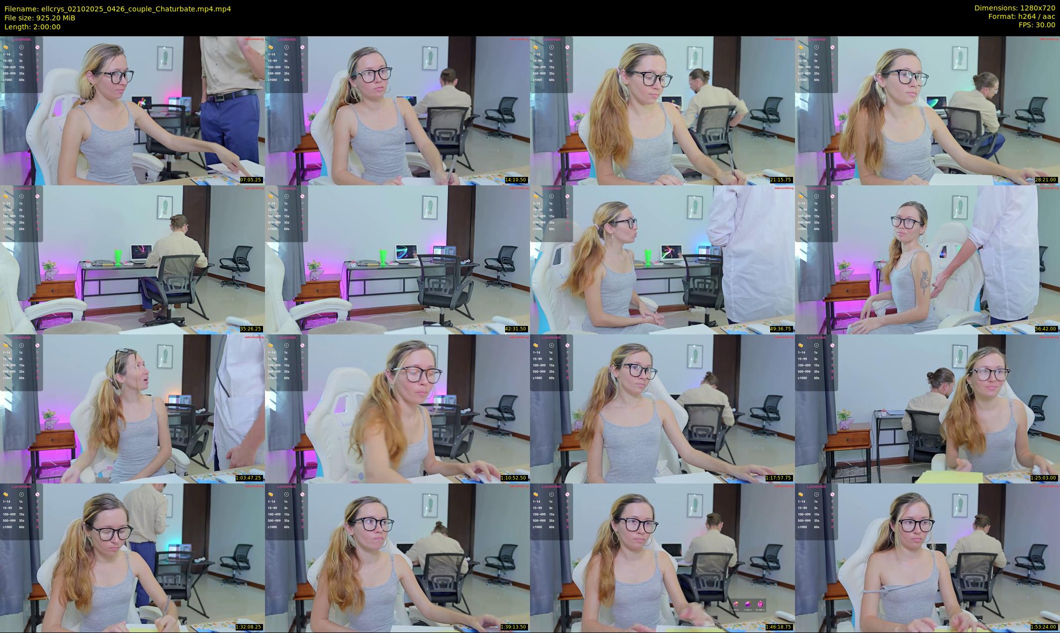 ellcrys — 120 minute Chaturbate couple cam show recording, 720p, Oct 2, 2025