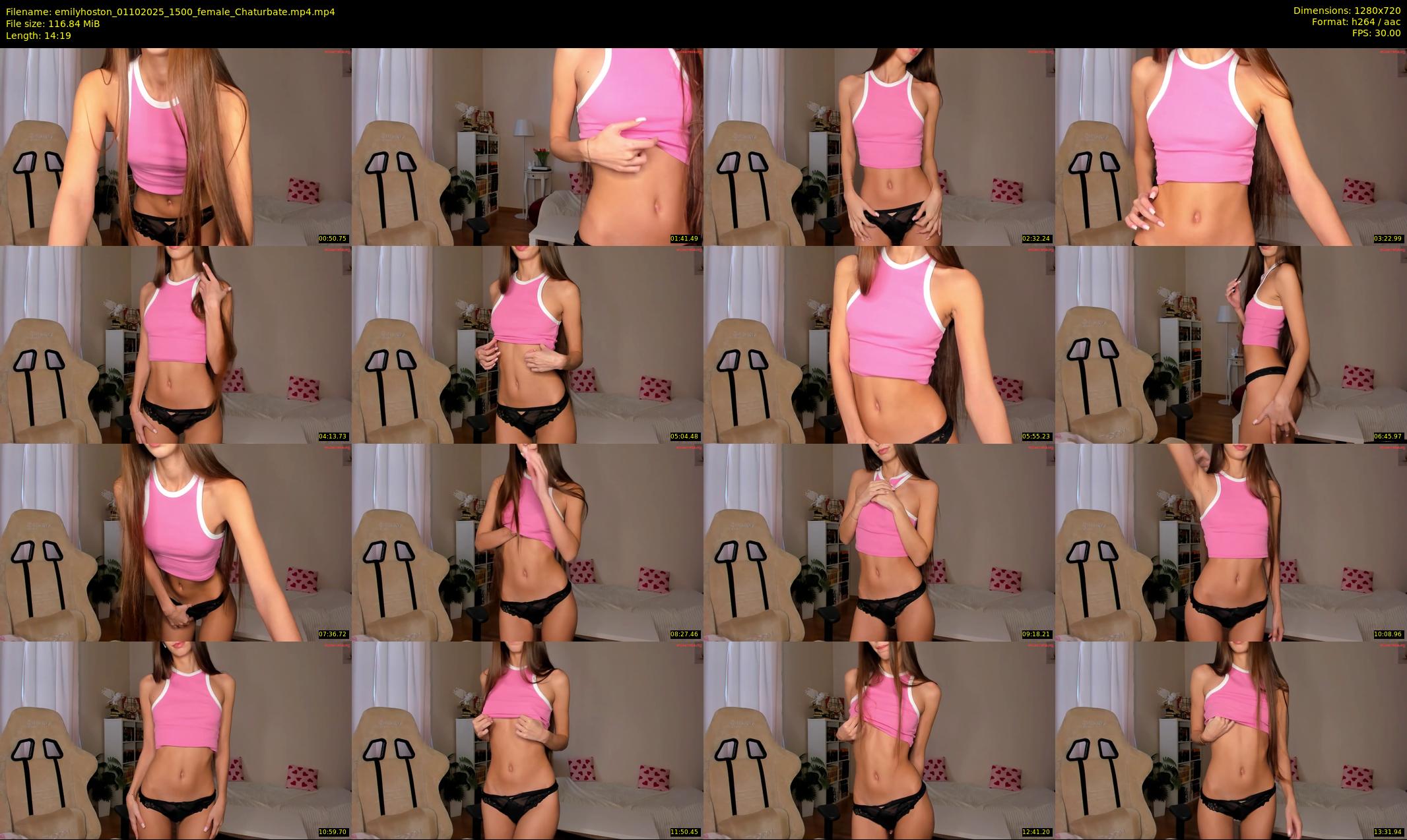 emilyhoston — 15 minute Chaturbate female cam show recording, 720p, Oct 1, 2025