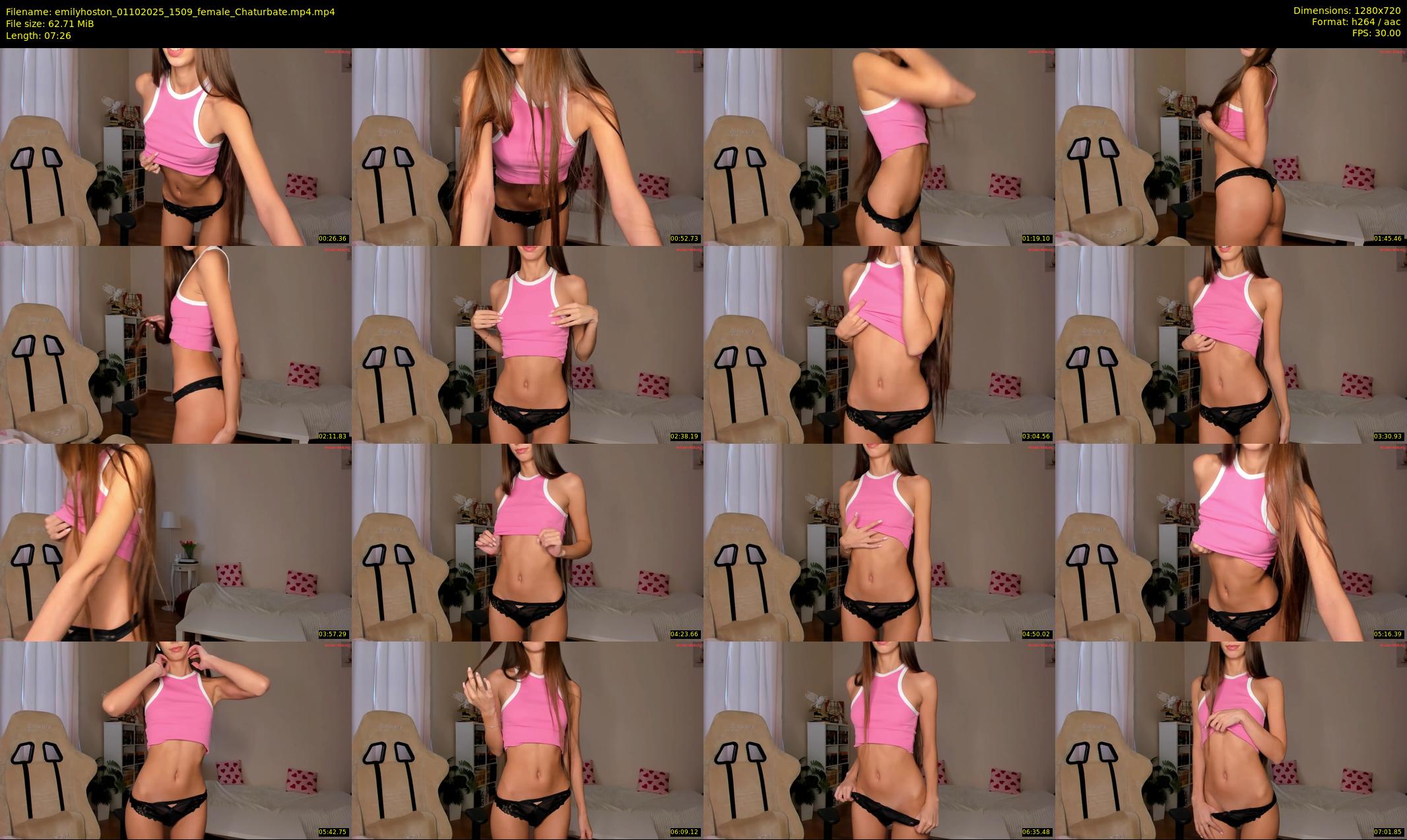 emilyhoston — 8 minute Chaturbate female cam show recording, 720p, Oct 1, 2025