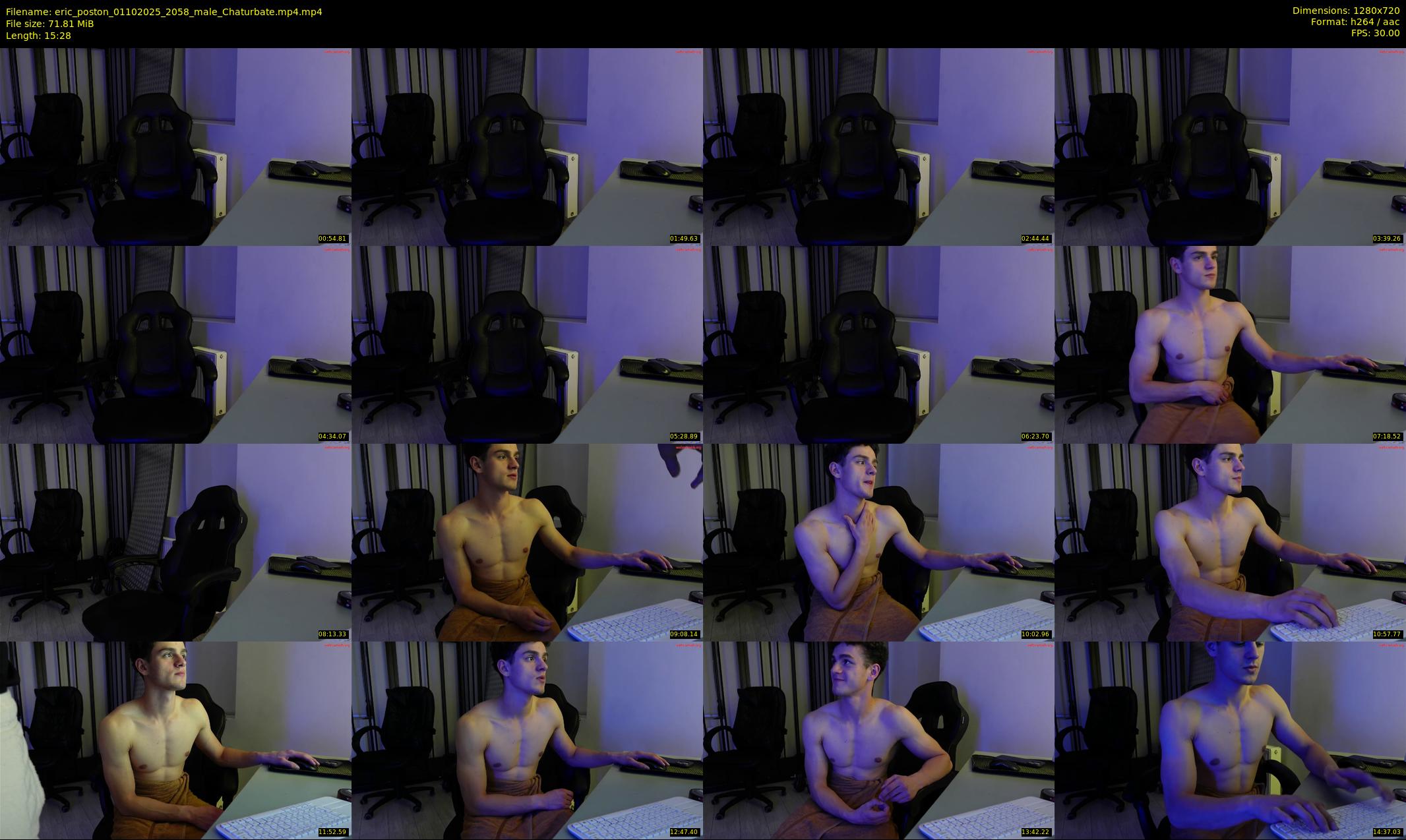 eric_poston — 16 minute Chaturbate male cam show recording, 720p, Oct 1, 2025