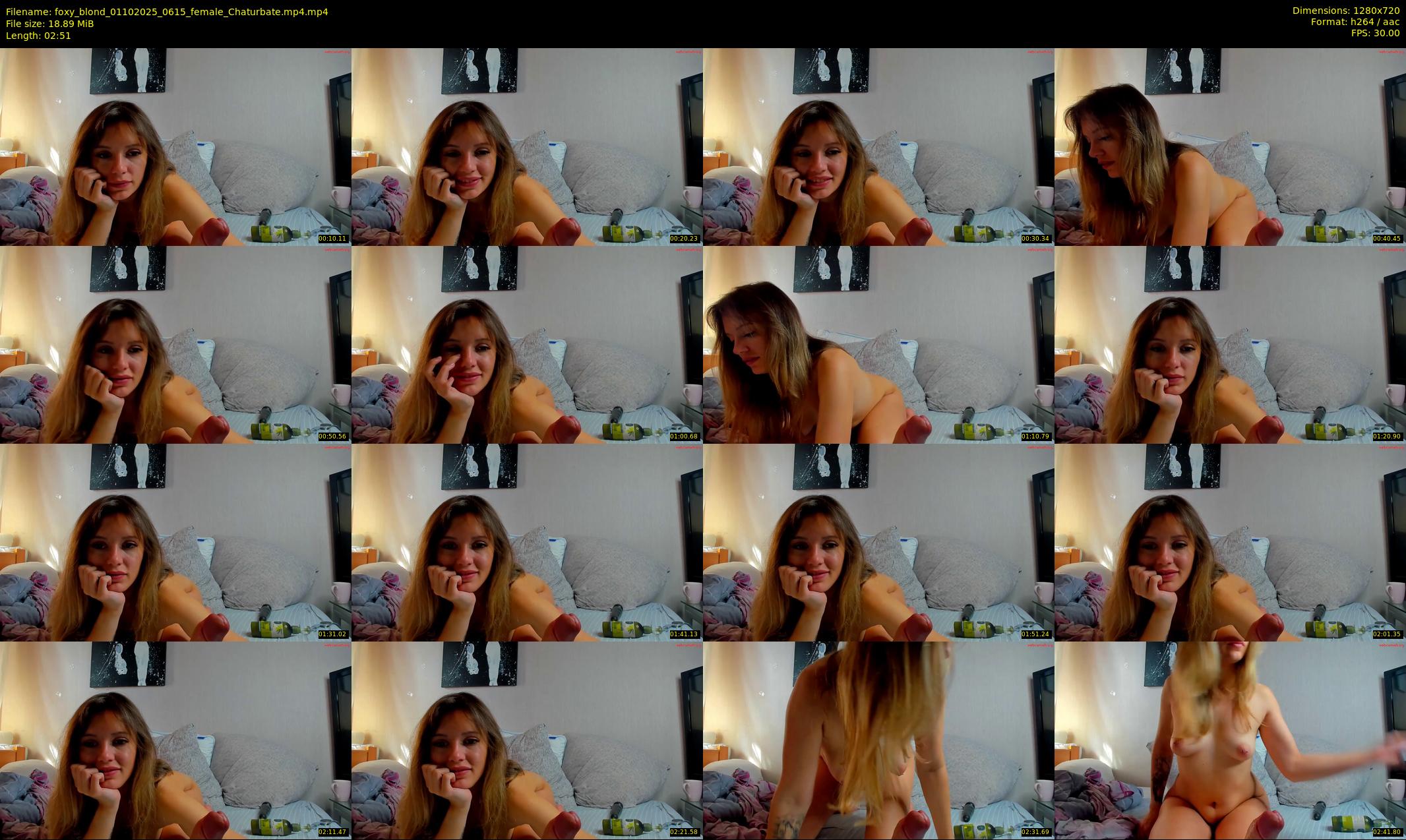 foxy_blond — 3 minute Chaturbate female cam show recording, 720p, Oct 1, 2025