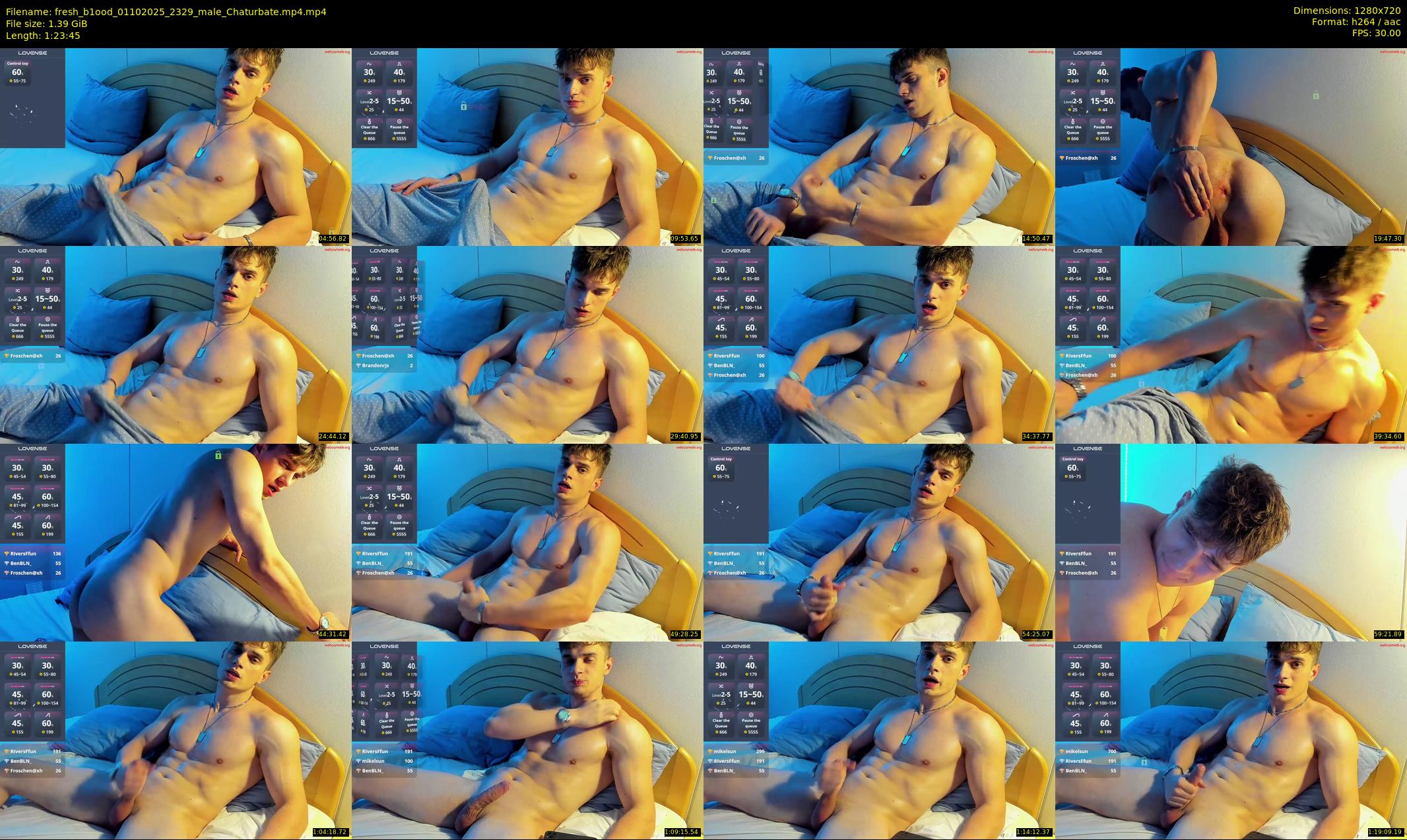 fresh_b1ood — 84 minute Chaturbate male cam show recording, 720p, Oct 1, 2025