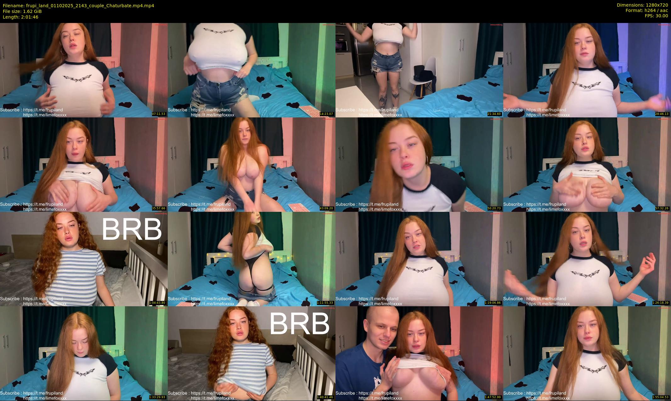 frupi_land — 122 minute Chaturbate couple cam show recording, 720p, Oct 1, 2025