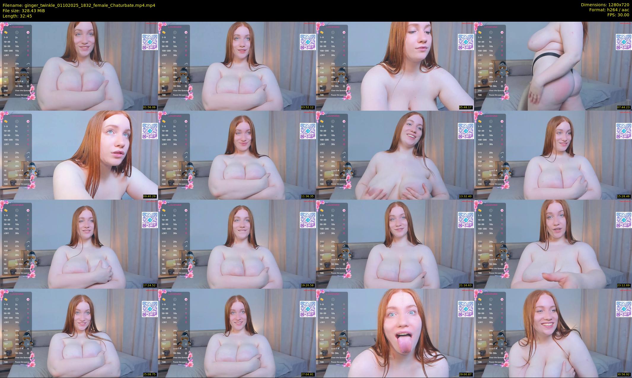 ginger_twinkle — 33 minute Chaturbate female cam show recording, 720p, Oct 1, 2025