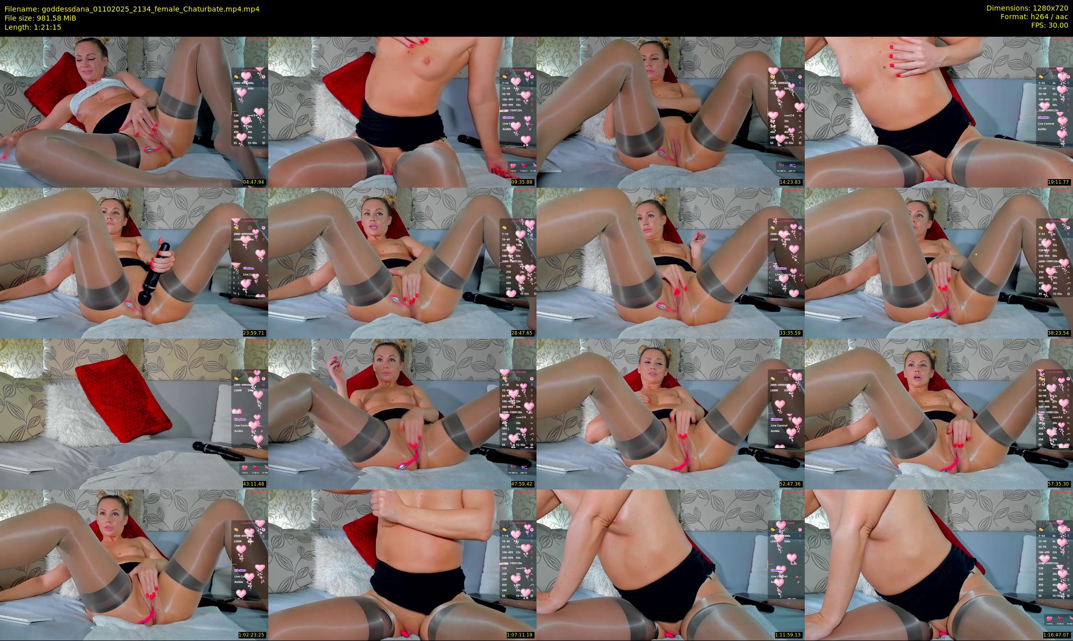 goddessdana — 82 minute Chaturbate female cam show recording, 720p, Oct 1, 2025