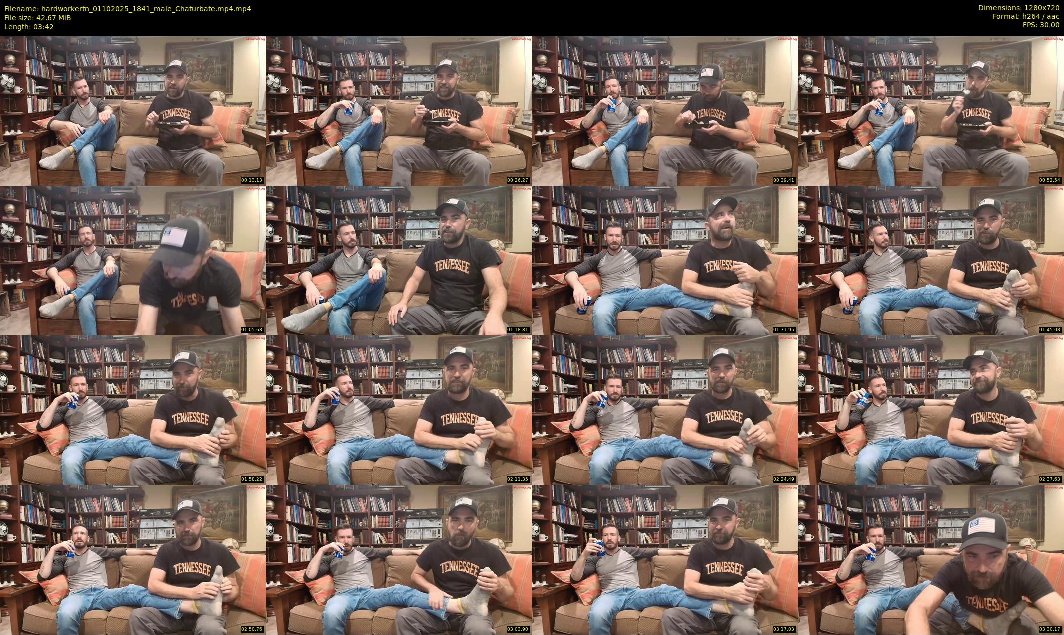 hardworkertn — 4 minute Chaturbate male cam show recording, 720p, Oct 1, 2025