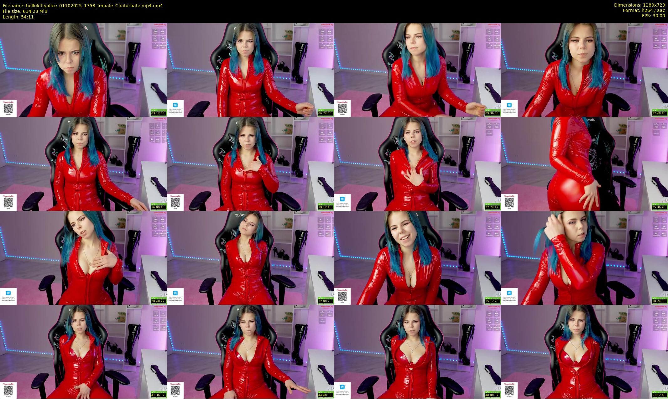 hellokittyalice — 55 minute Chaturbate female cam show recording, 720p, Oct 1, 2025
