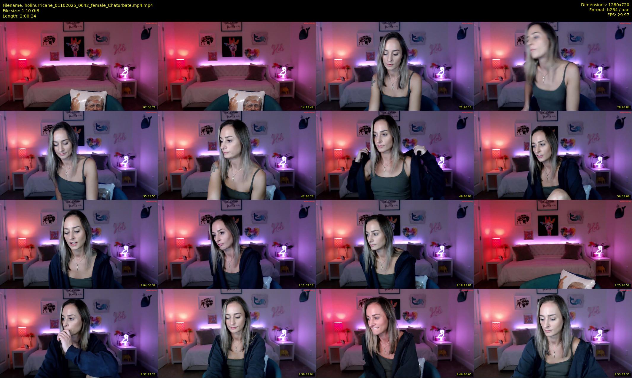 holihurricane — 121 minute Chaturbate female cam show recording, 720p, Oct 1, 2025