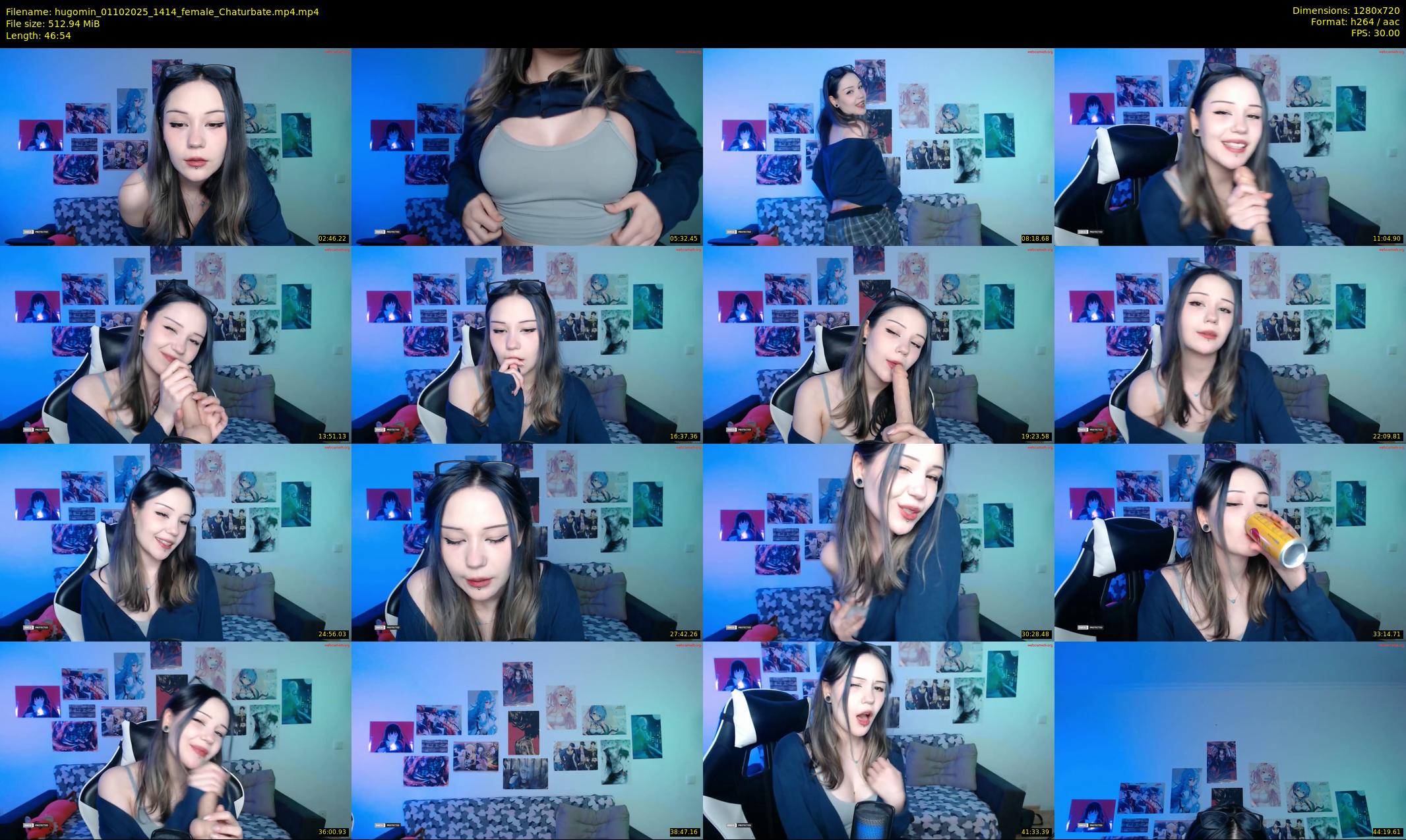 hugomin — 47 minute Chaturbate female cam show recording, 720p, Oct 1, 2025