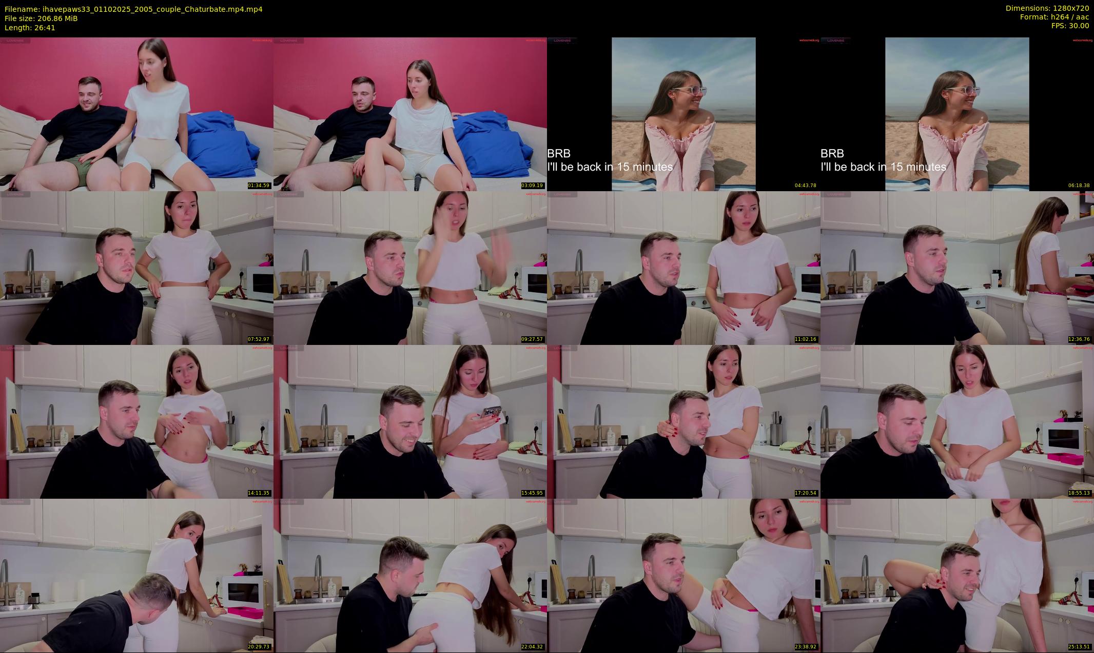 ihavepaws33 — 27 minute Chaturbate couple cam show recording, 720p, Oct 1, 2025