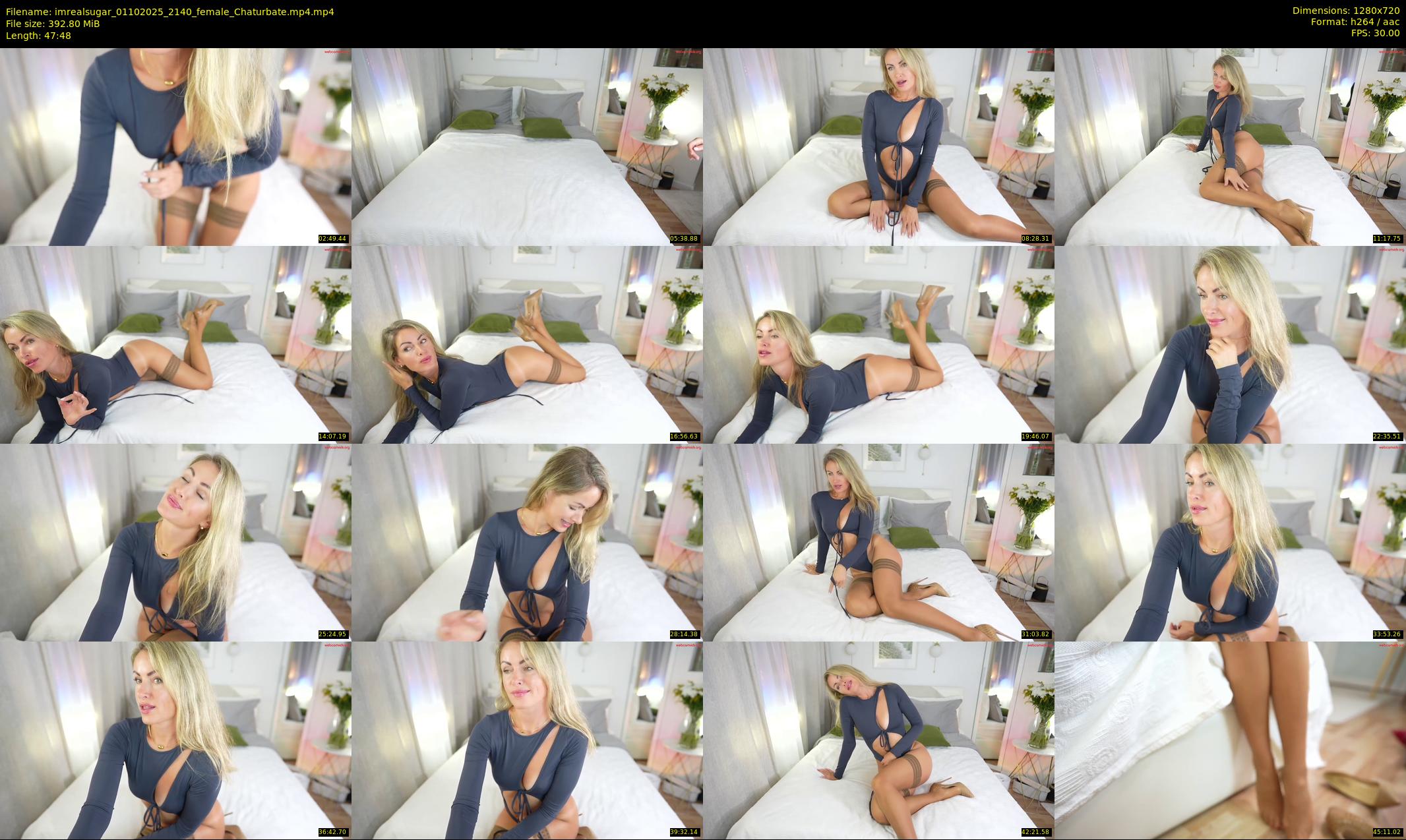 imrealsugar — 48 minute Chaturbate female cam show recording, 720p, Oct 1, 2025