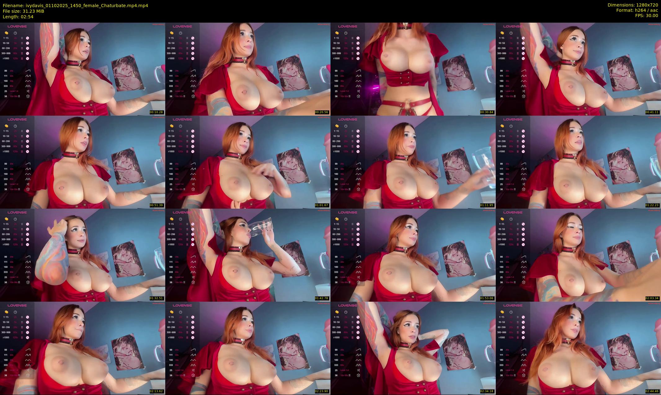 ivydavis — 3 minute Chaturbate female cam show recording, 720p, Oct 1, 2025
