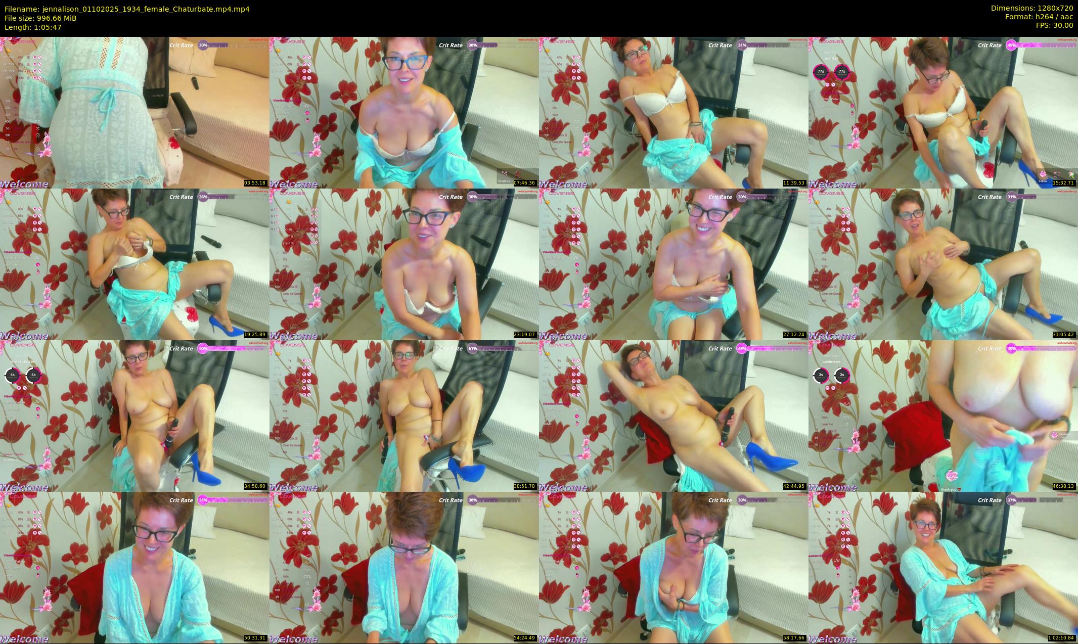 jennalison — 66 minute Chaturbate female cam show recording, 720p, Oct 1, 2025