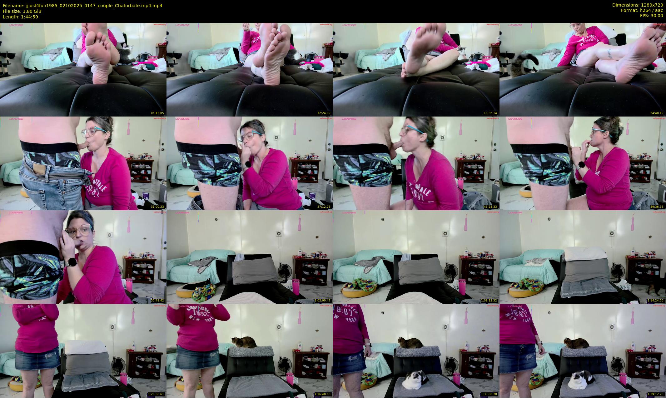 jjjust4fun1985 — 105 minute Chaturbate couple cam show recording, 720p, Oct 2, 2025
