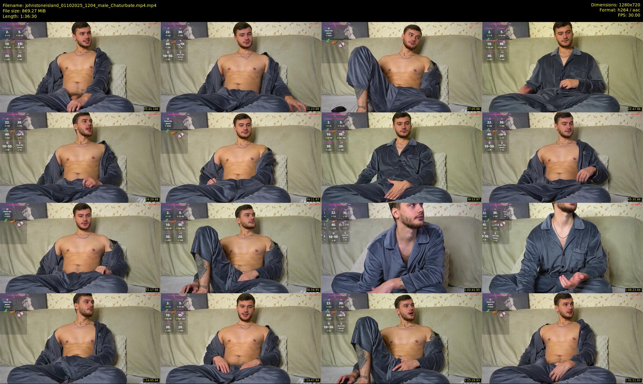 johnstoneisland — 97 minute Chaturbate male cam show recording, 720p, Oct 1, 2025
