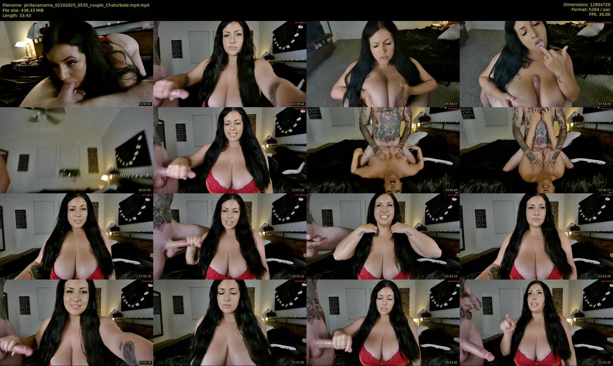 jordanamama — 34 minute Chaturbate couple cam show recording, 720p, Oct 2, 2025