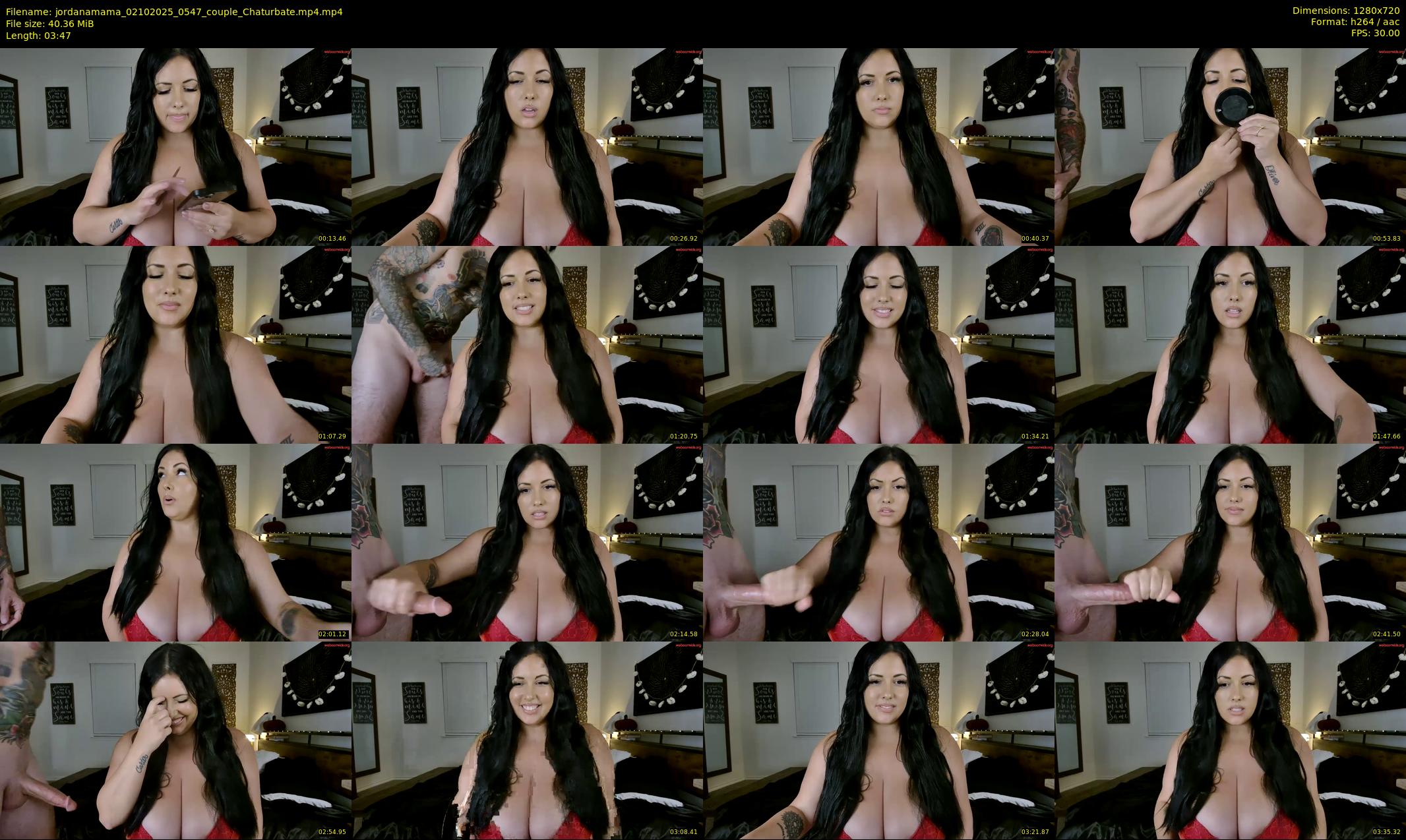 jordanamama — 4 minute Chaturbate couple cam show recording, 720p, Oct 2, 2025