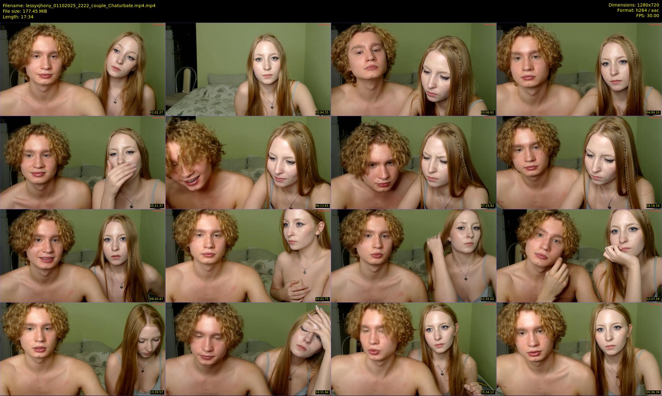 lessyxjhony — 18 minute Chaturbate couple cam show recording, 720p, Oct 1, 2025