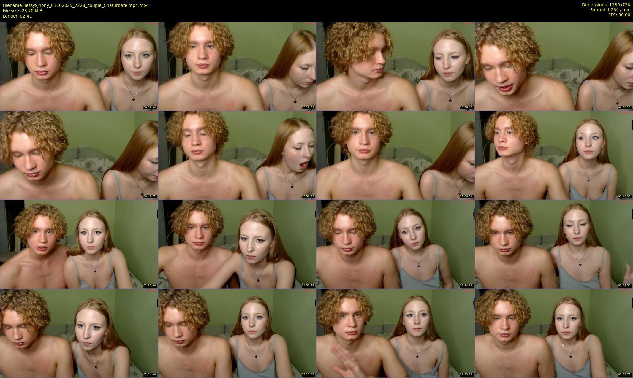 lessyxjhony — 3 minute Chaturbate couple cam show recording, 720p, Oct 1, 2025