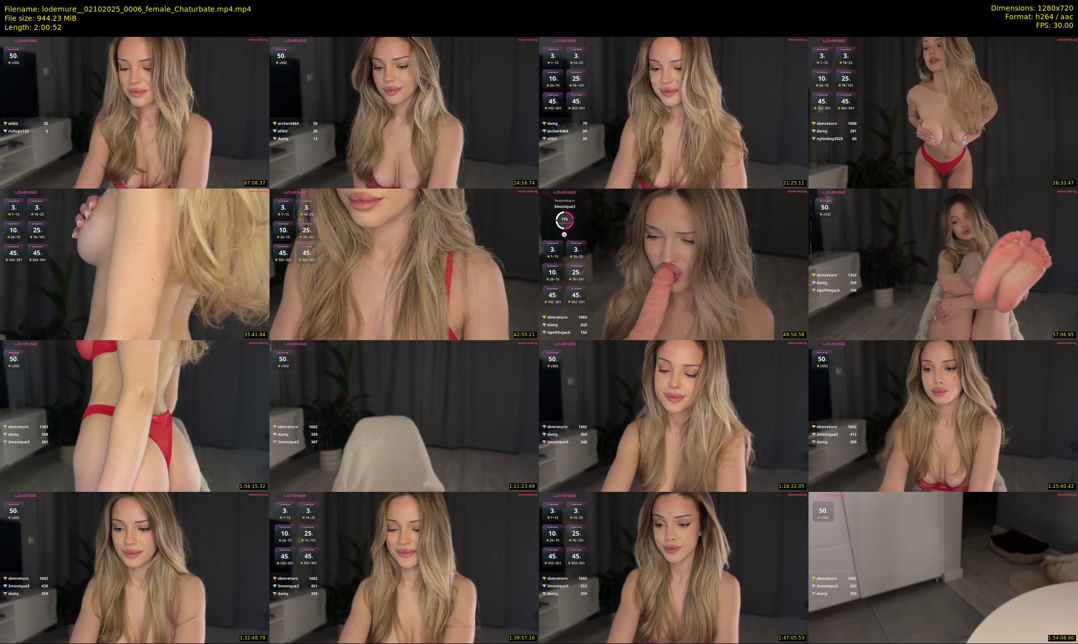 lodemure_ — 121 minute Chaturbate female cam show recording, 720p, Oct 2, 2025
