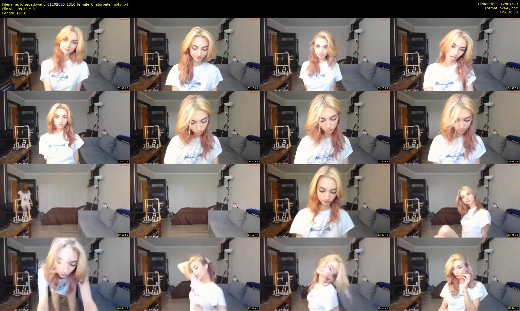 loisepadovano — 20 minute Chaturbate female cam show recording, 720p, Oct 1, 2025