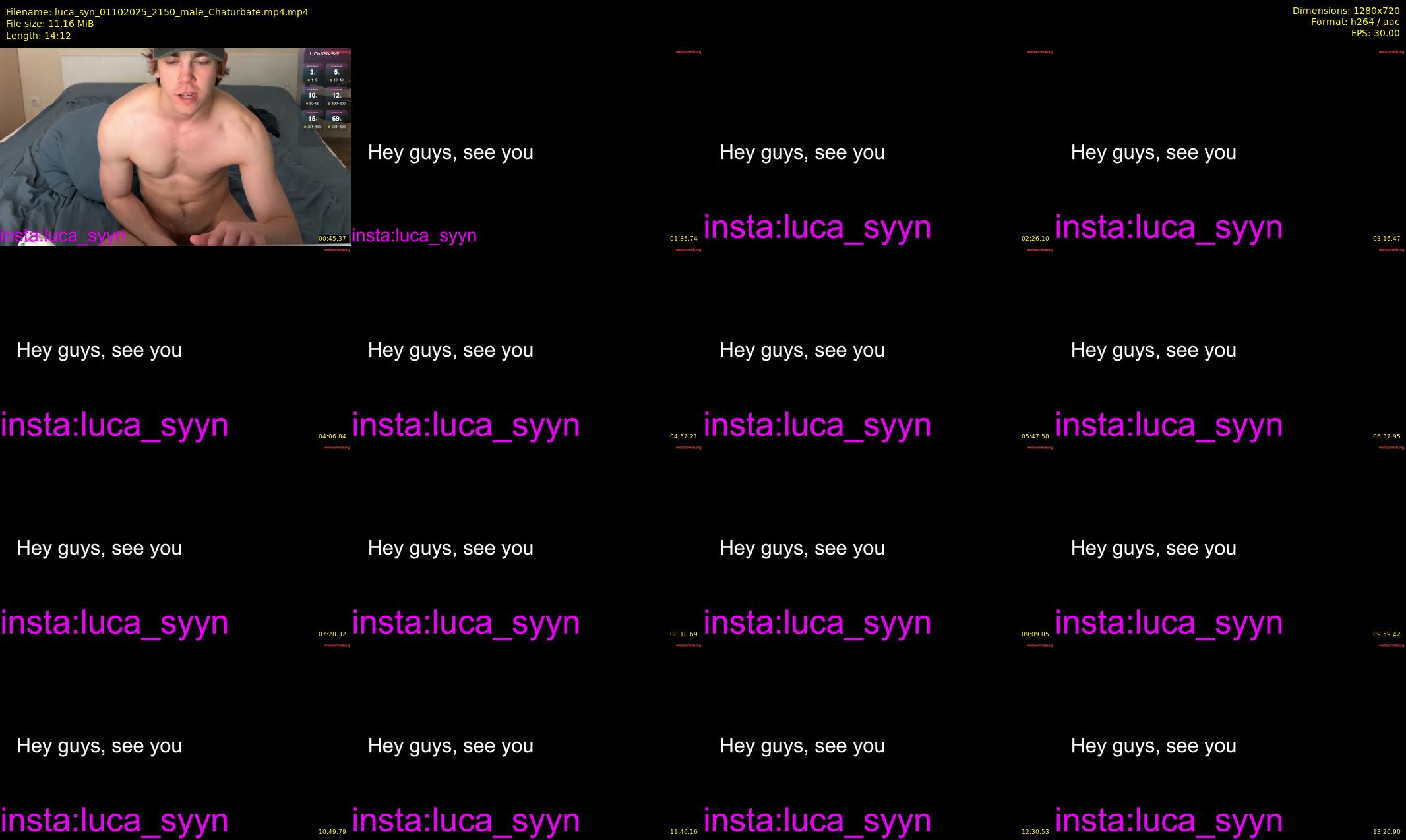 luca_syn — 15 minute Chaturbate male cam show recording, 720p, Oct 1, 2025