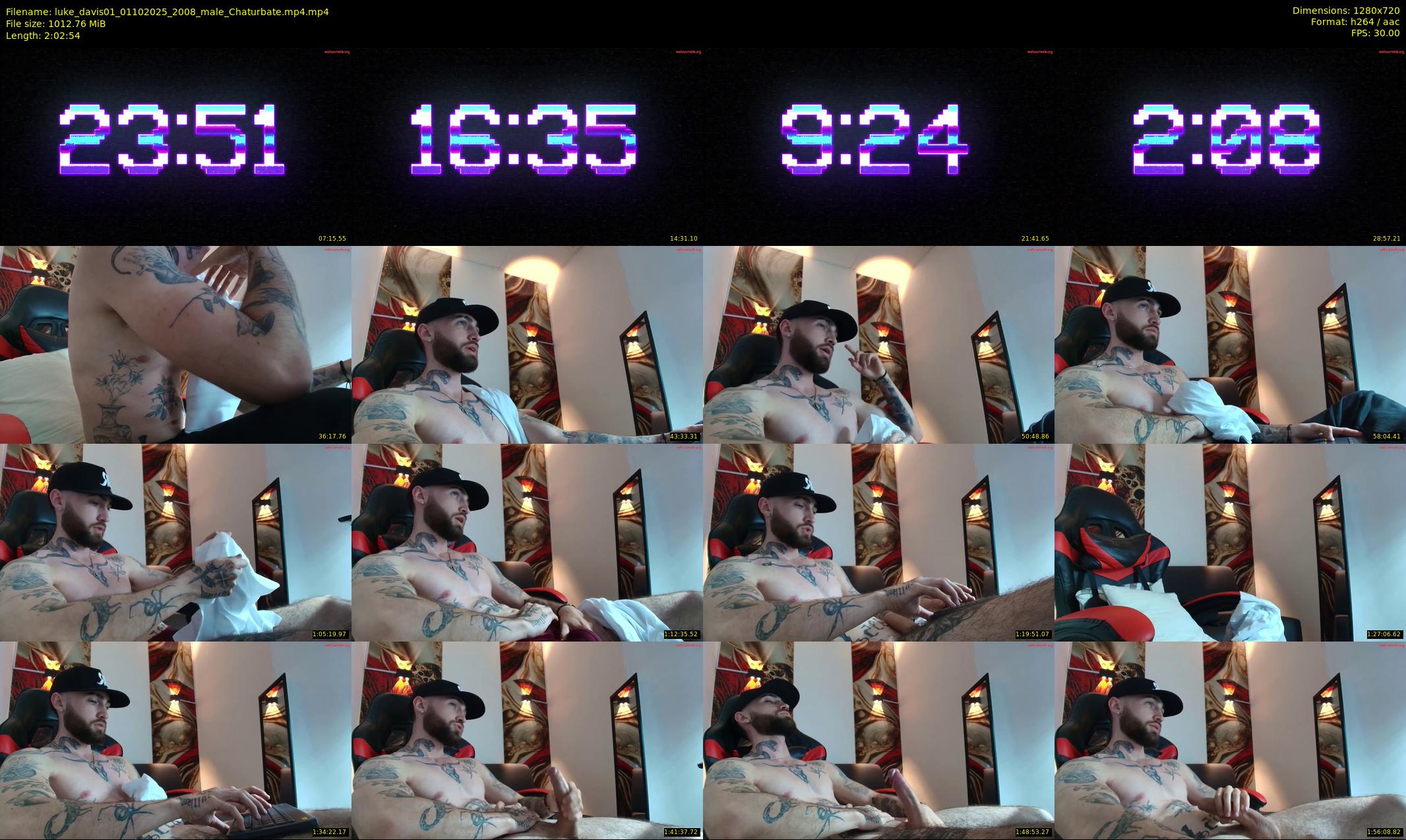 luke_davis01 — 123 minute Chaturbate male cam show recording, 720p, Oct 1, 2025