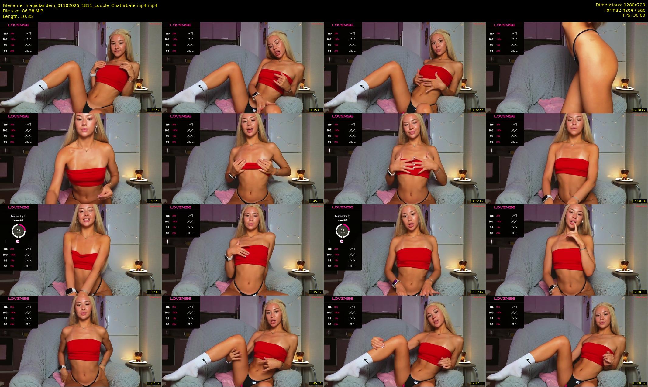 magictandem — 11 minute Chaturbate couple cam show recording, 720p, Oct 1, 2025