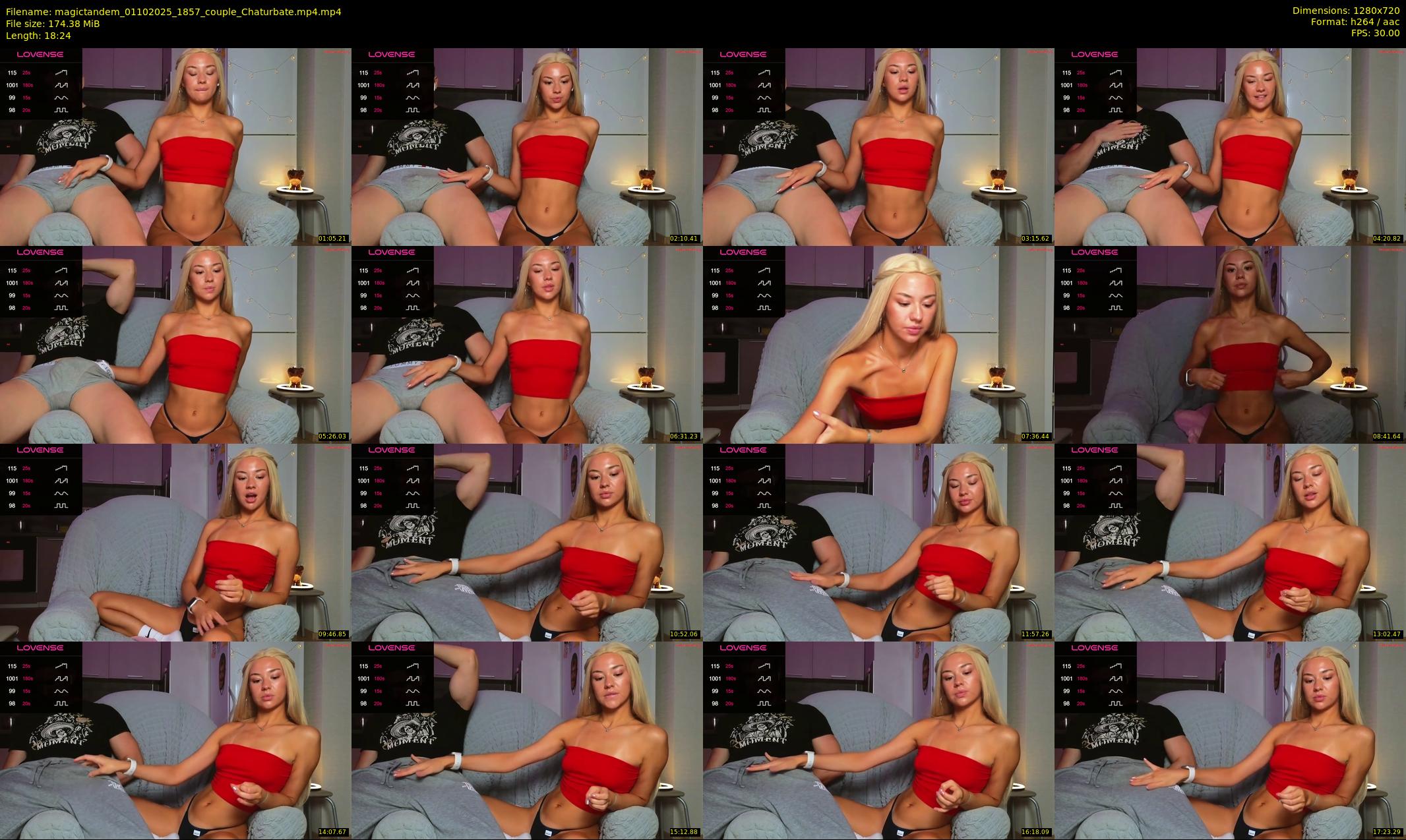 magictandem — 19 minute Chaturbate couple cam show recording, 720p, Oct 1, 2025