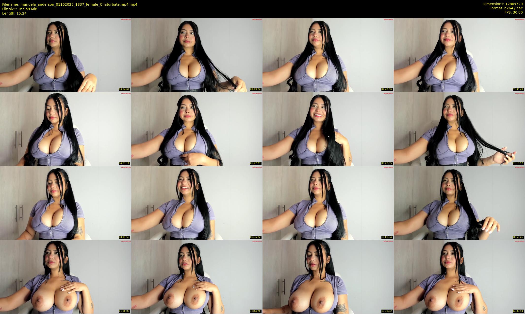 manuela_anderson — 16 minute Chaturbate female cam show recording, 720p, Oct 1, 2025