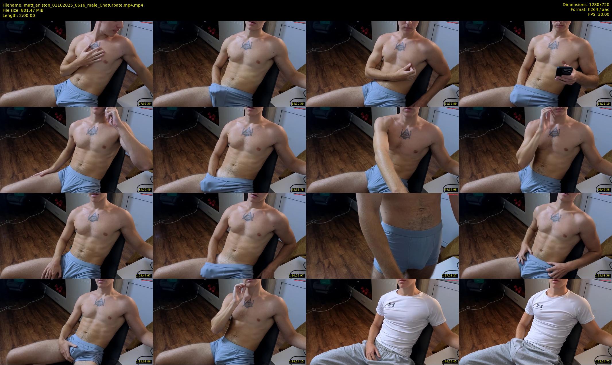 matt_aniston — 120 minute Chaturbate male cam show recording, 720p, Oct 1, 2025