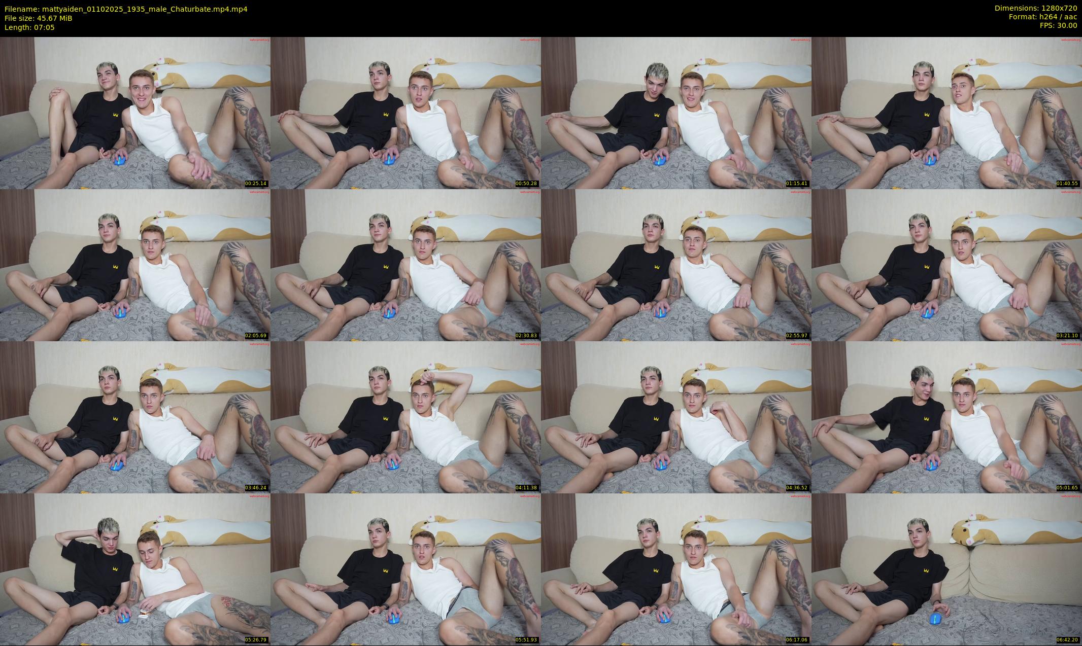 mattyaiden — 8 minute Chaturbate male cam show recording, 720p, Oct 1, 2025