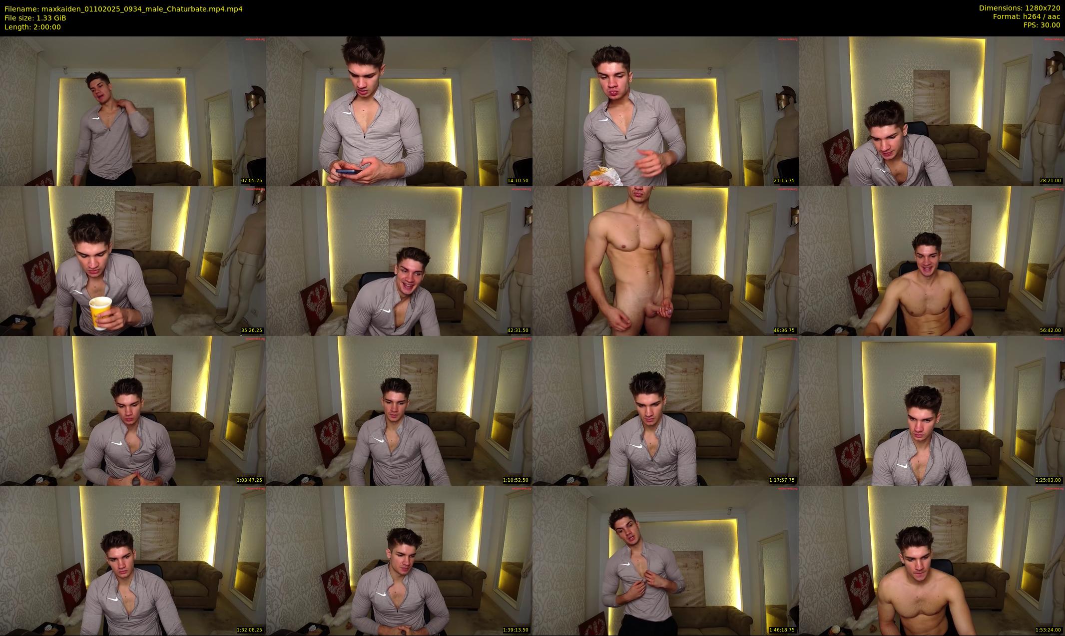 maxkaiden — 120 minute Chaturbate male cam show recording, 720p, Oct 1, 2025