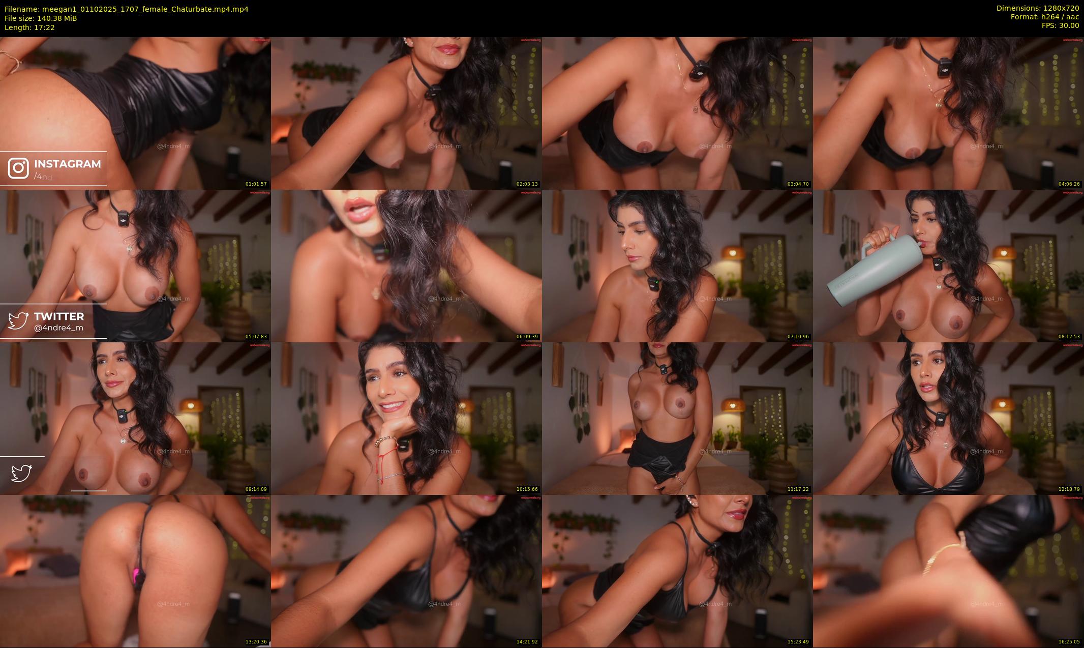 meegan1 — 18 minute Chaturbate female cam show recording, 720p, Oct 1, 2025