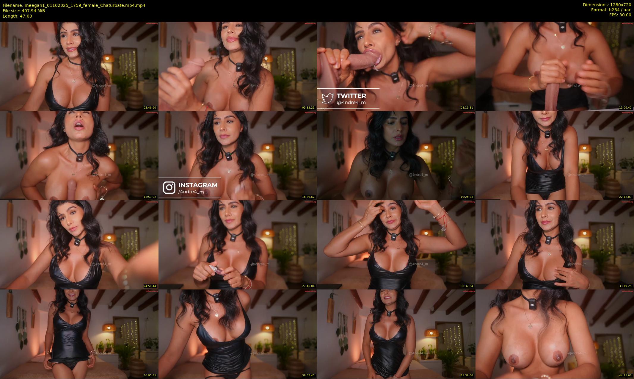meegan1 — 47 minute Chaturbate female cam show recording, 720p, Oct 1, 2025
