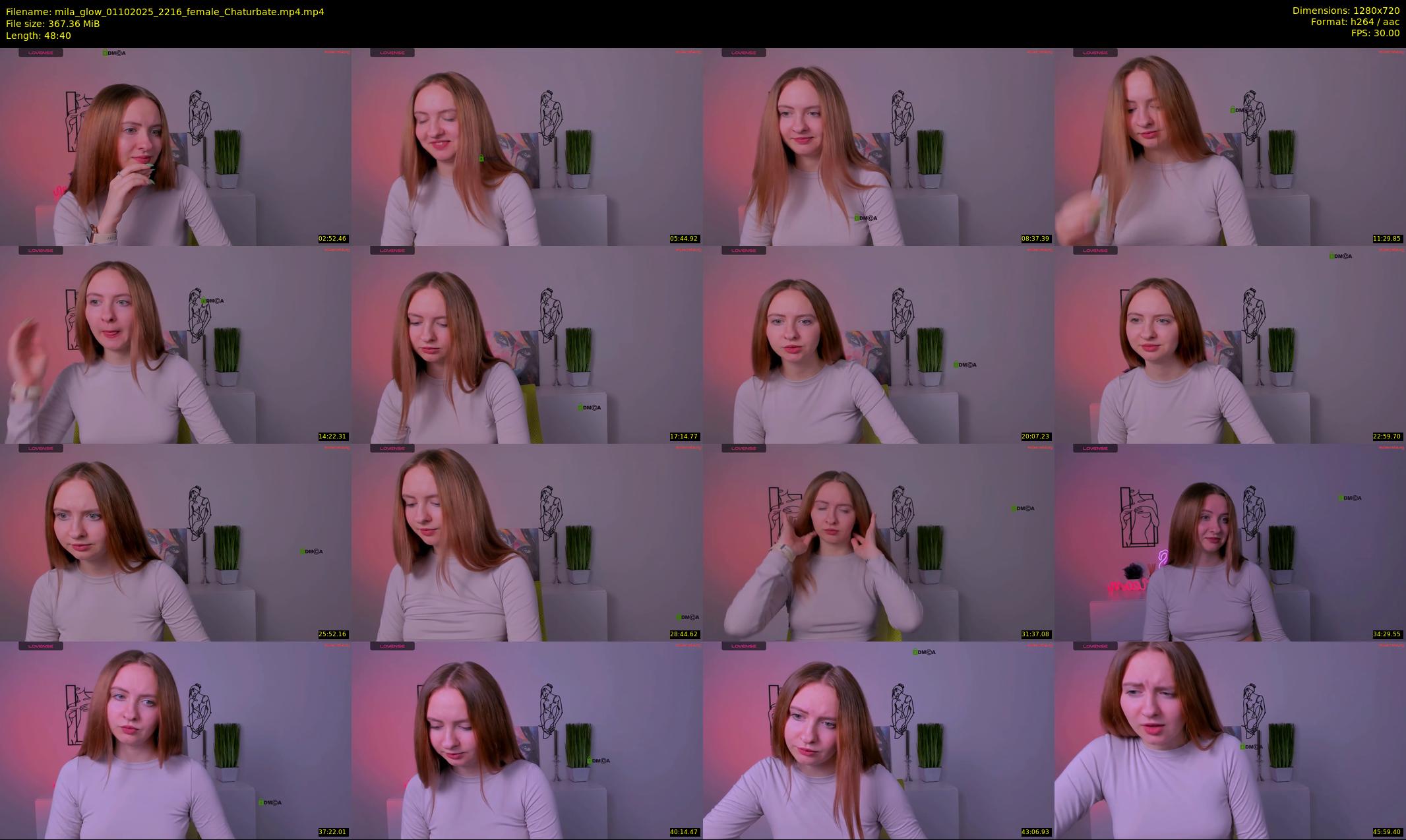 mila_glow — 49 minute Chaturbate female cam show recording, 720p, Oct 1, 2025