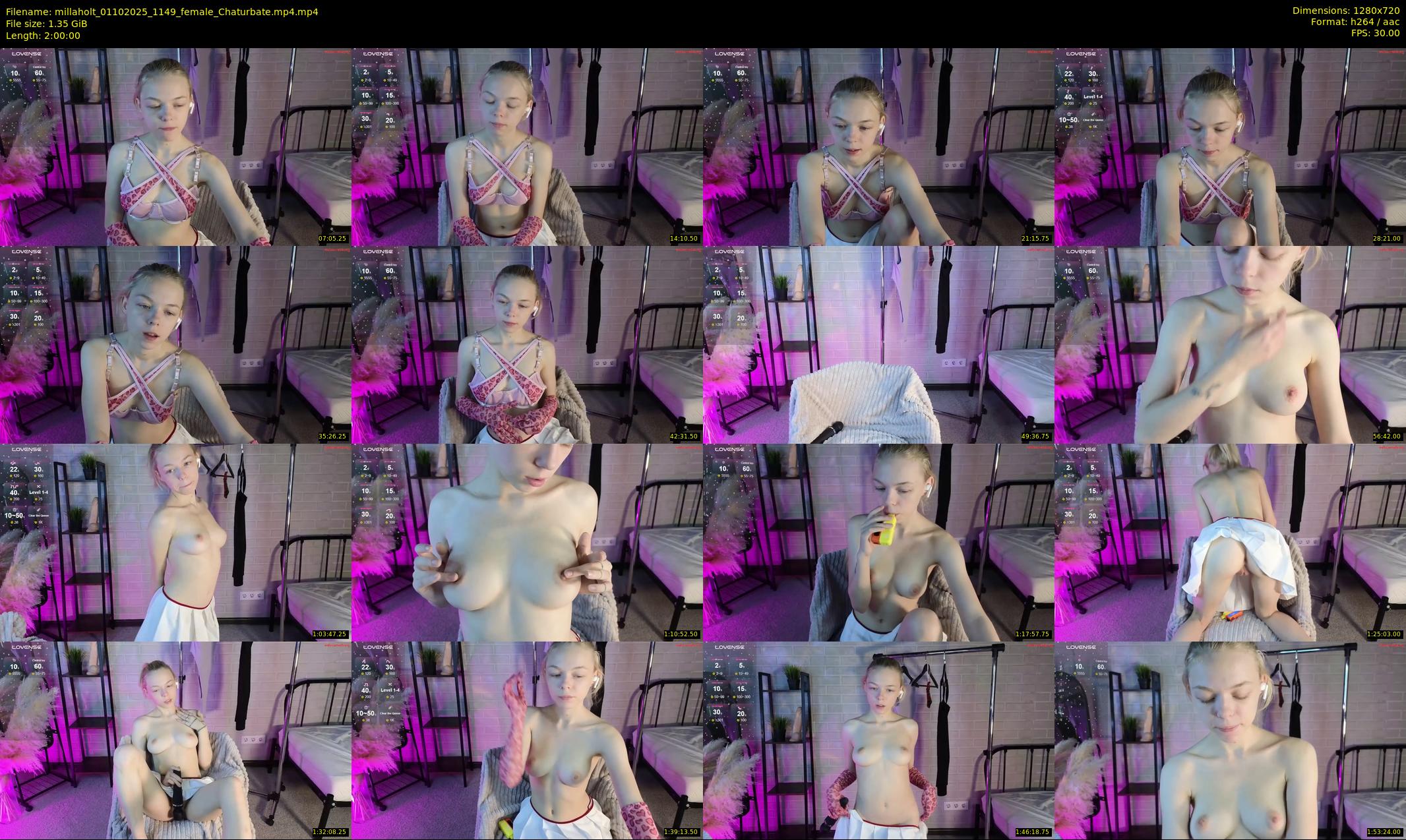 millaholt — 120 minute Chaturbate female cam show recording, 720p, Oct 1, 2025