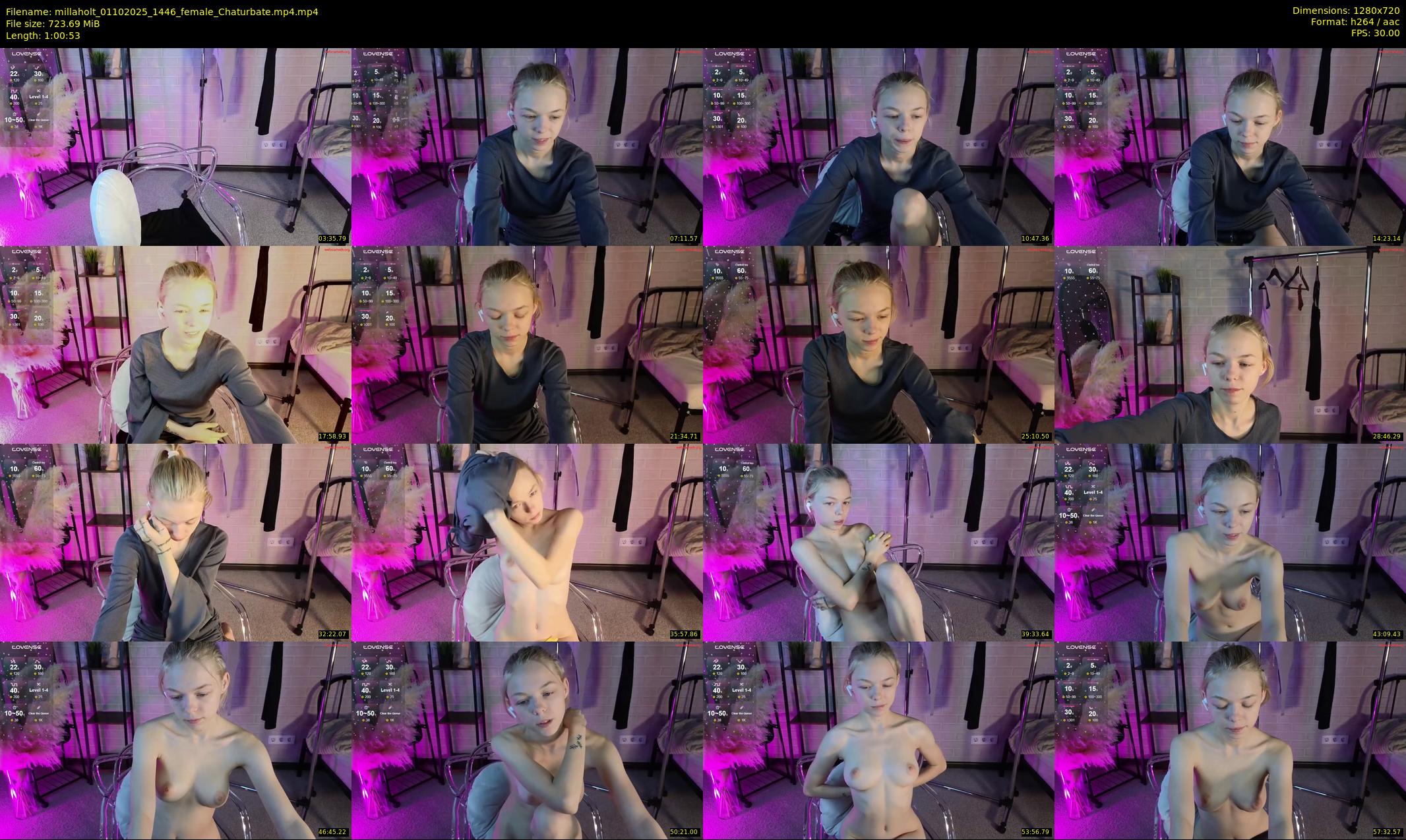 millaholt — 61 minute Chaturbate female cam show recording, 720p, Oct 1, 2025