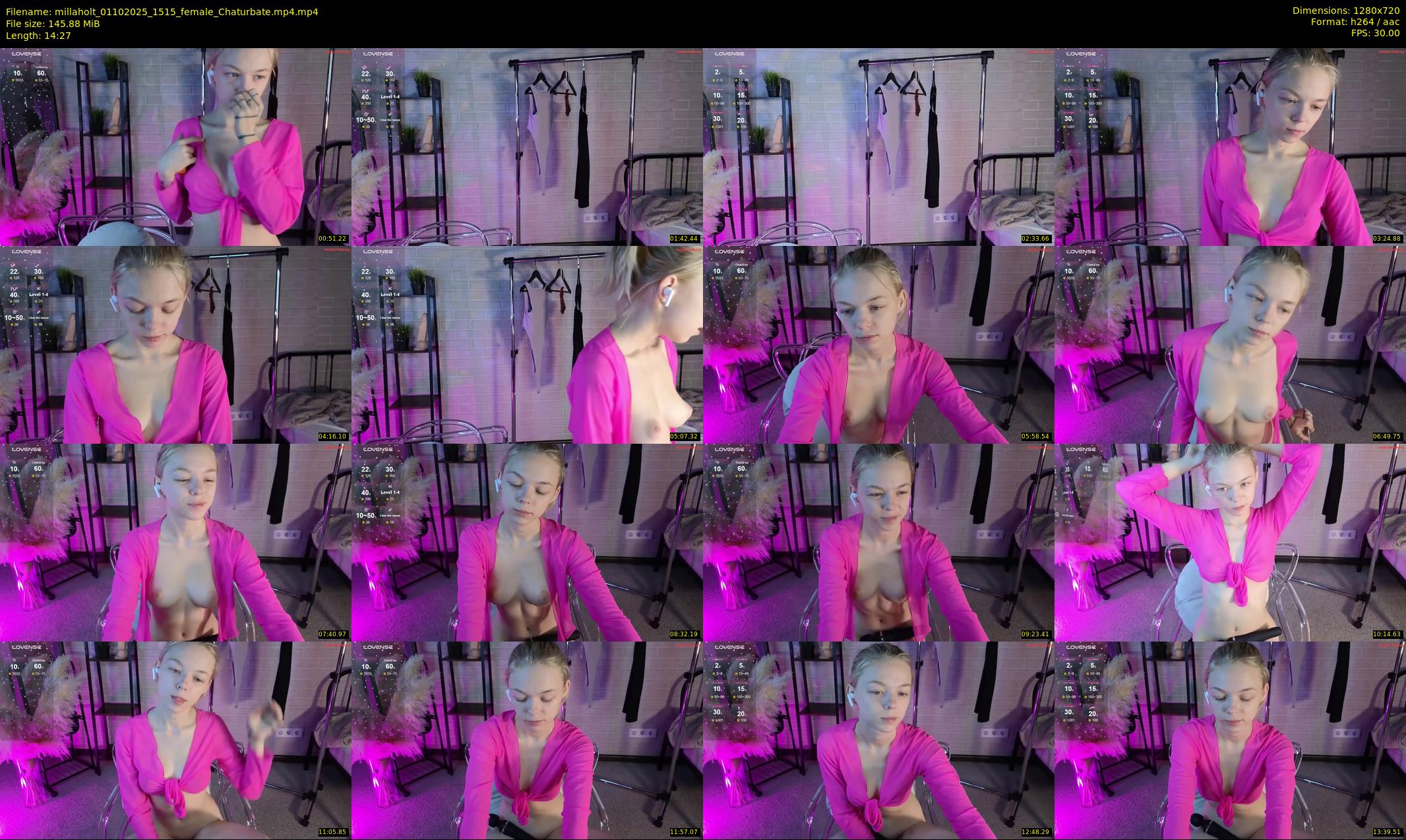 millaholt — 15 minute Chaturbate female cam show recording, 720p, Oct 1, 2025