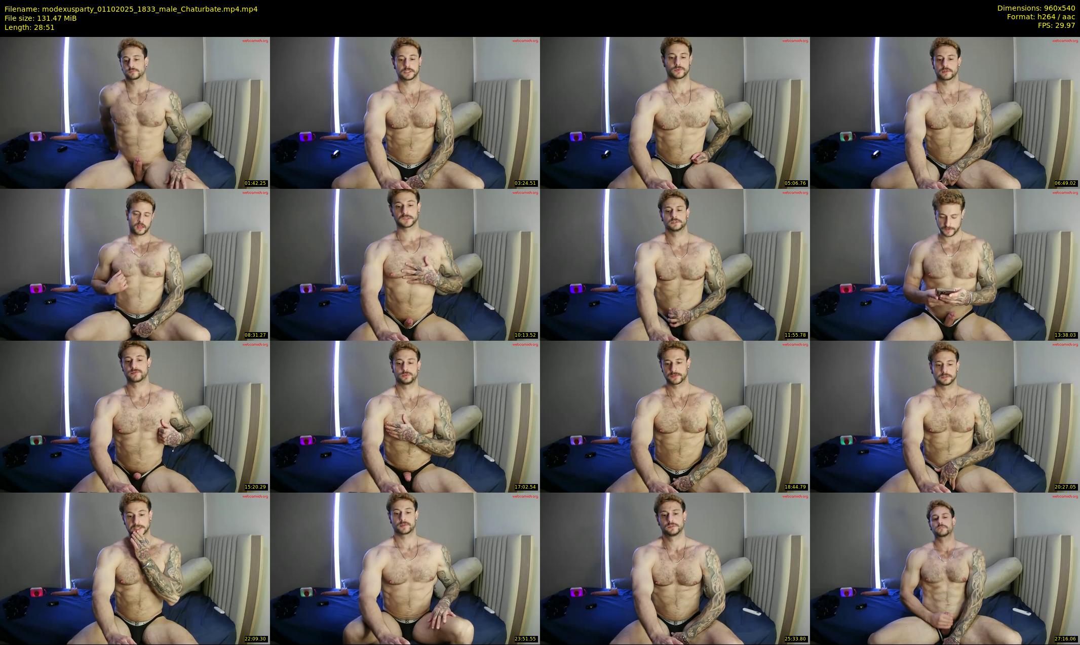 modexusparty — 29 minute Chaturbate male cam show recording, 480p, Oct 1, 2025