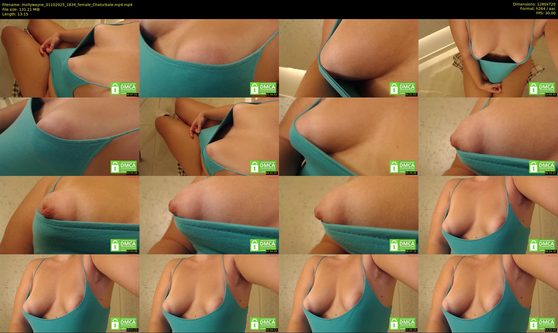 mollywayne — 14 minute Chaturbate female cam show recording, 720p, Oct 1, 2025